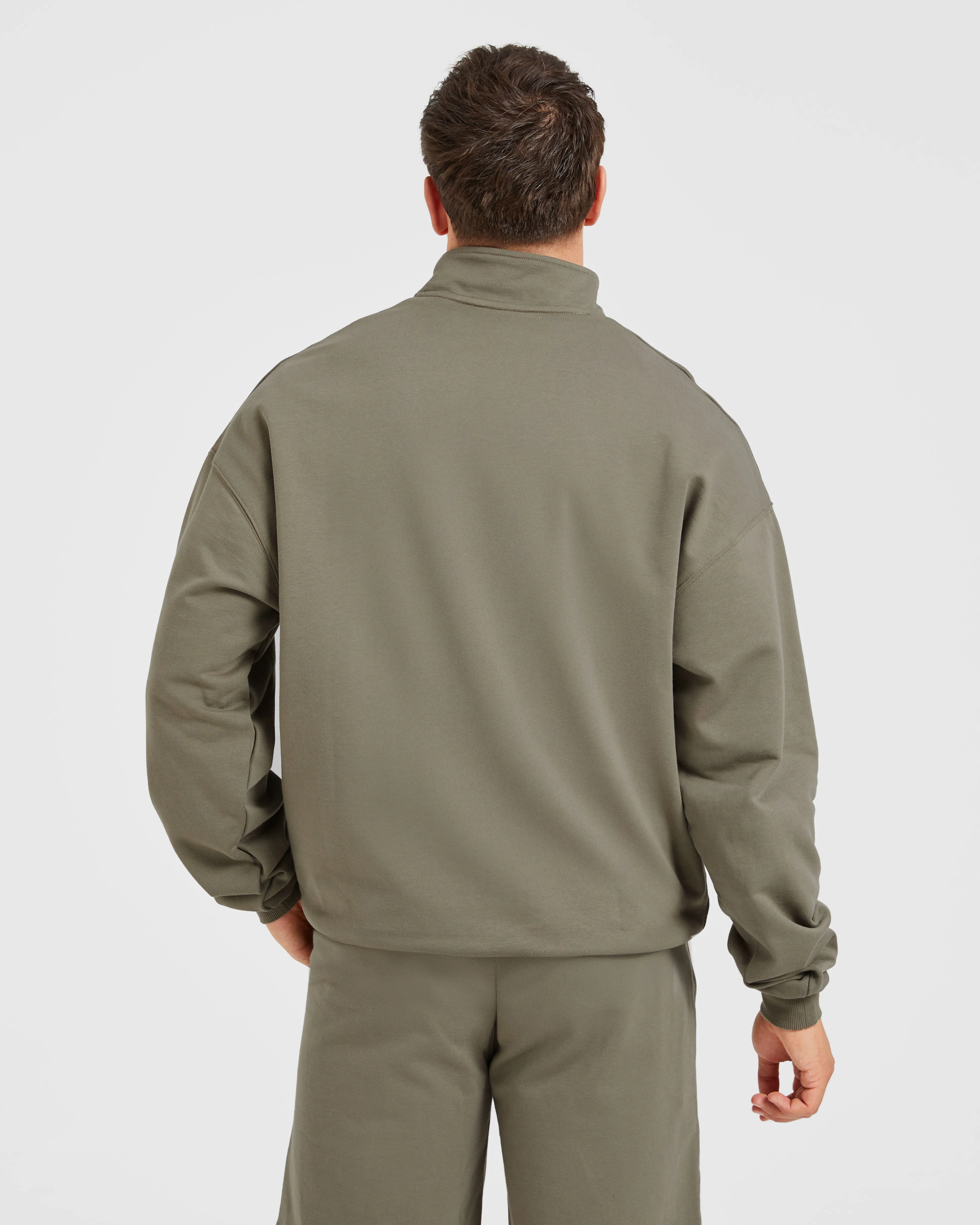Rebound 1/4 Zip Pullover - Dusky Olive sold by AYBL product image thumbnail 2