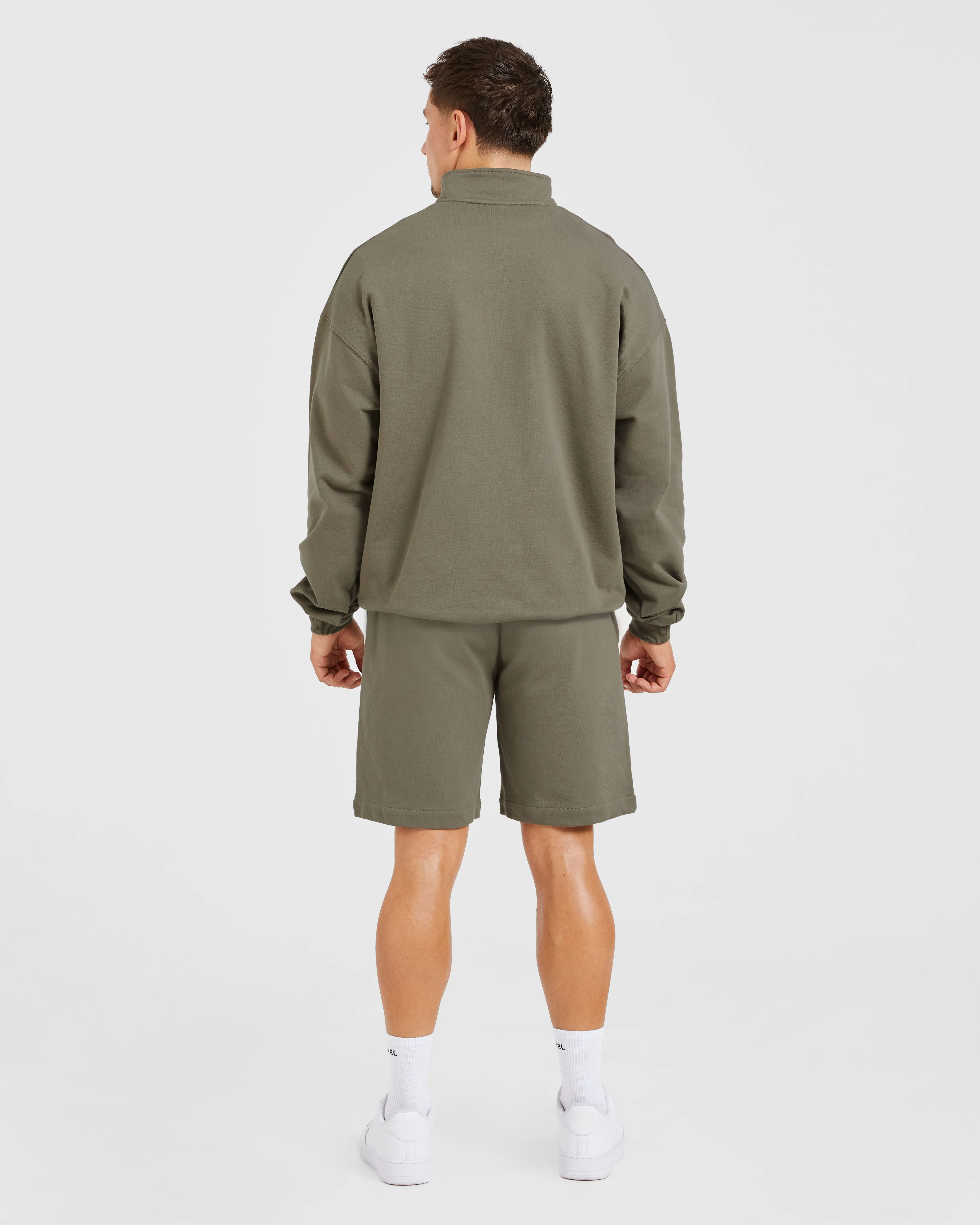 Rebound 1/4 Zip Pullover - Dusky Olive sold by AYBL product image thumbnail 4