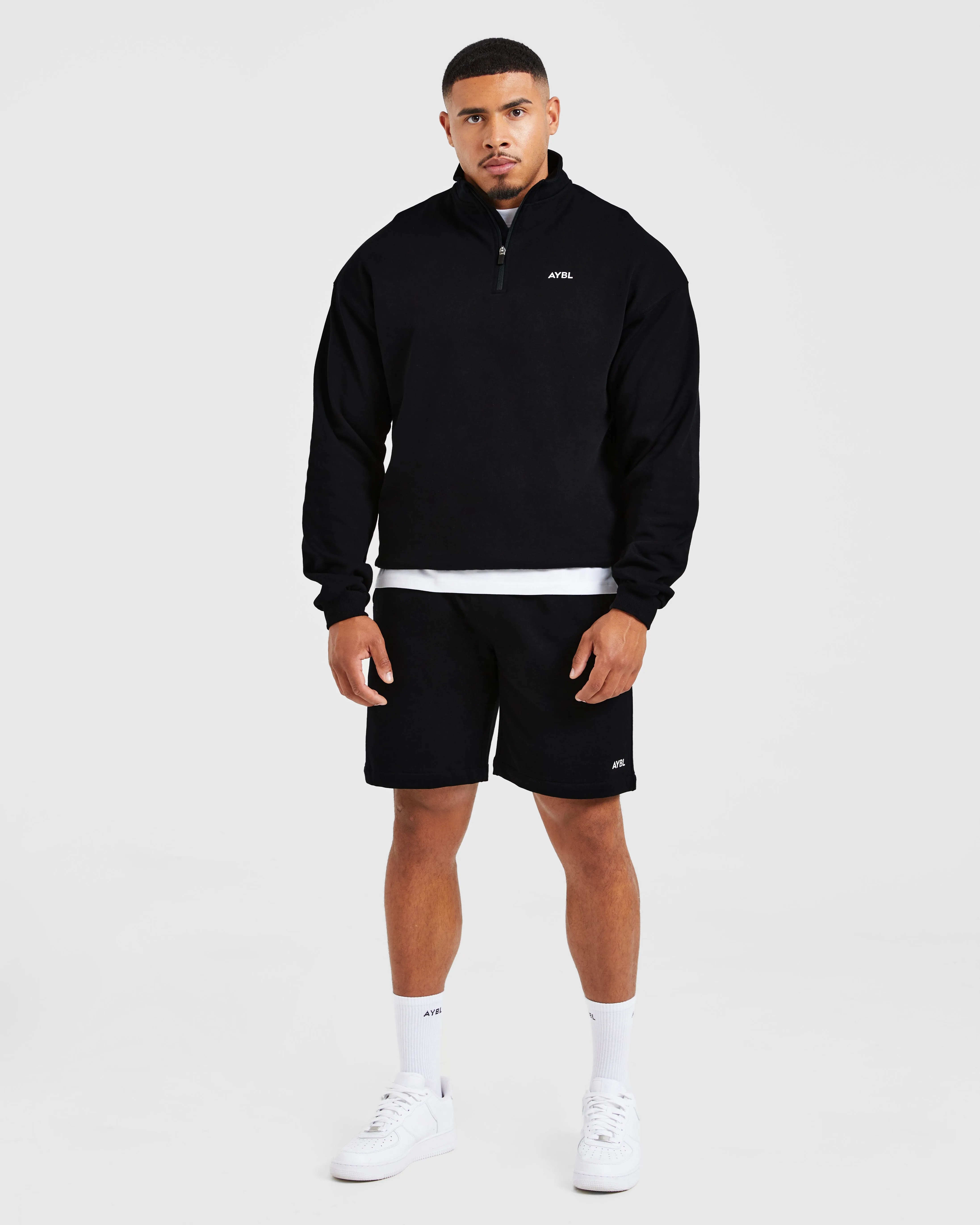 Rebound 1/4 Zip Pullover - Black sold by AYBL product image thumbnail 3