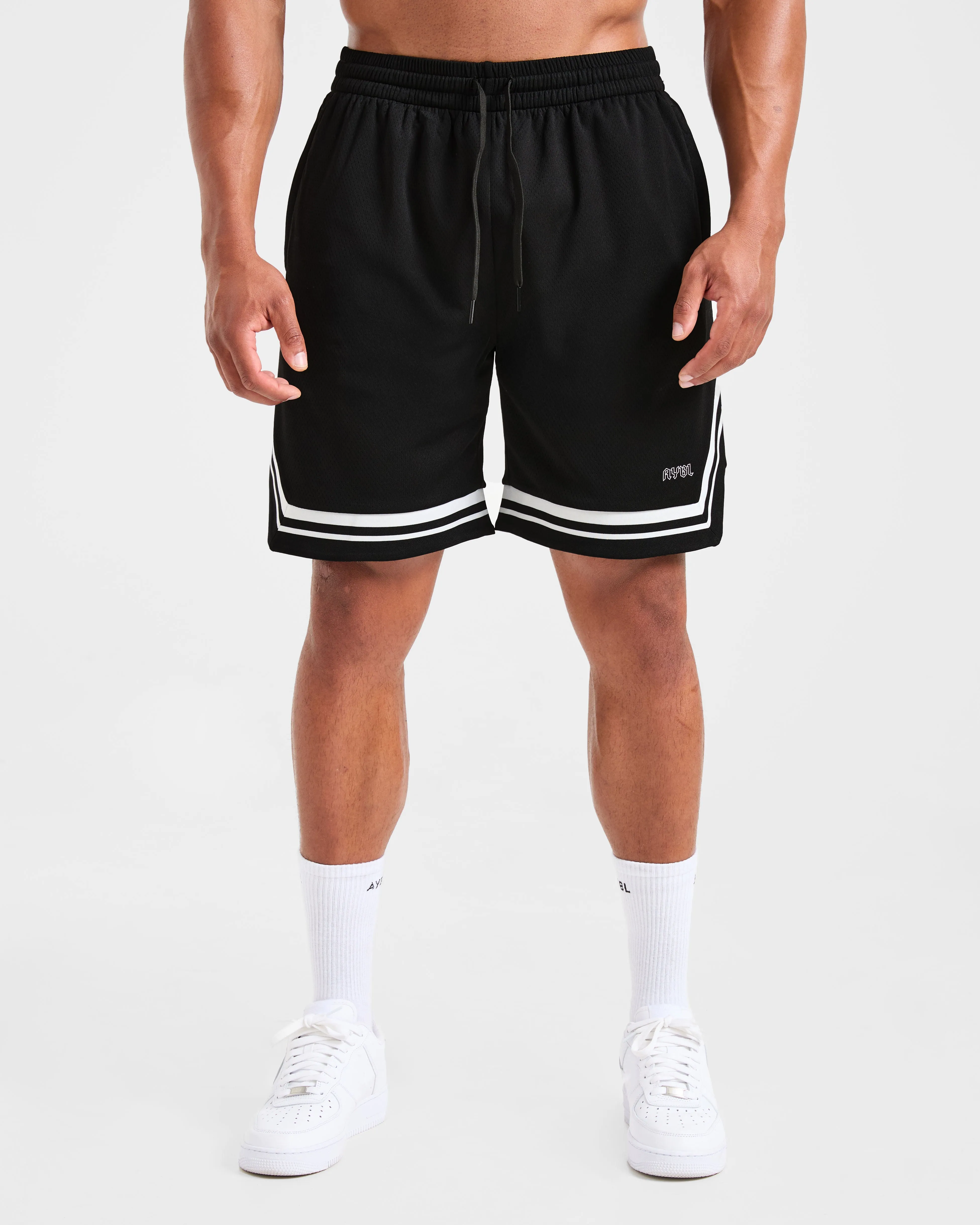 Rebound Stripe Shorts - Black sold by AYBL