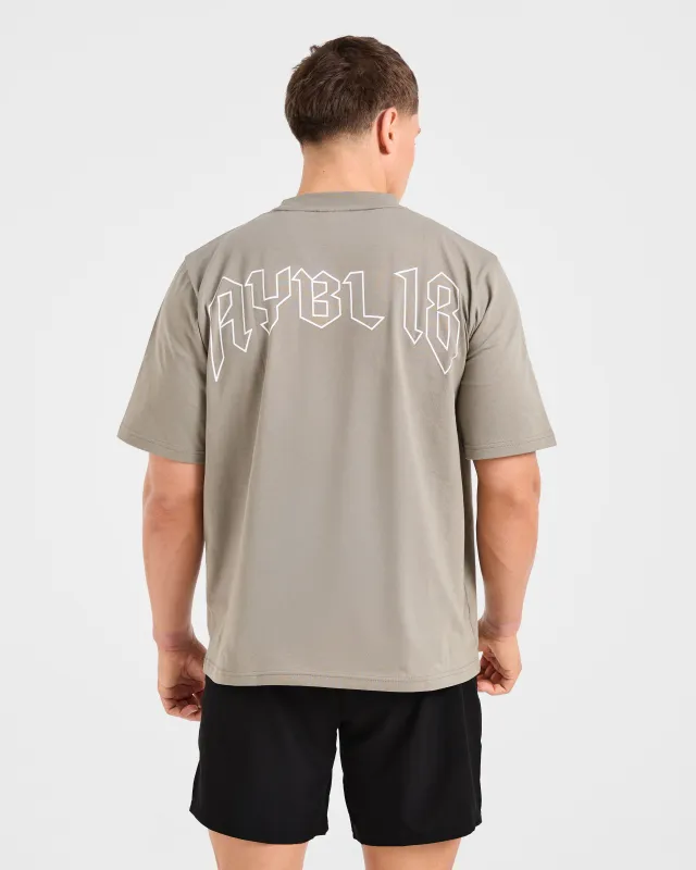 Rebound T Shirt - Dusky Olive made by AYBL