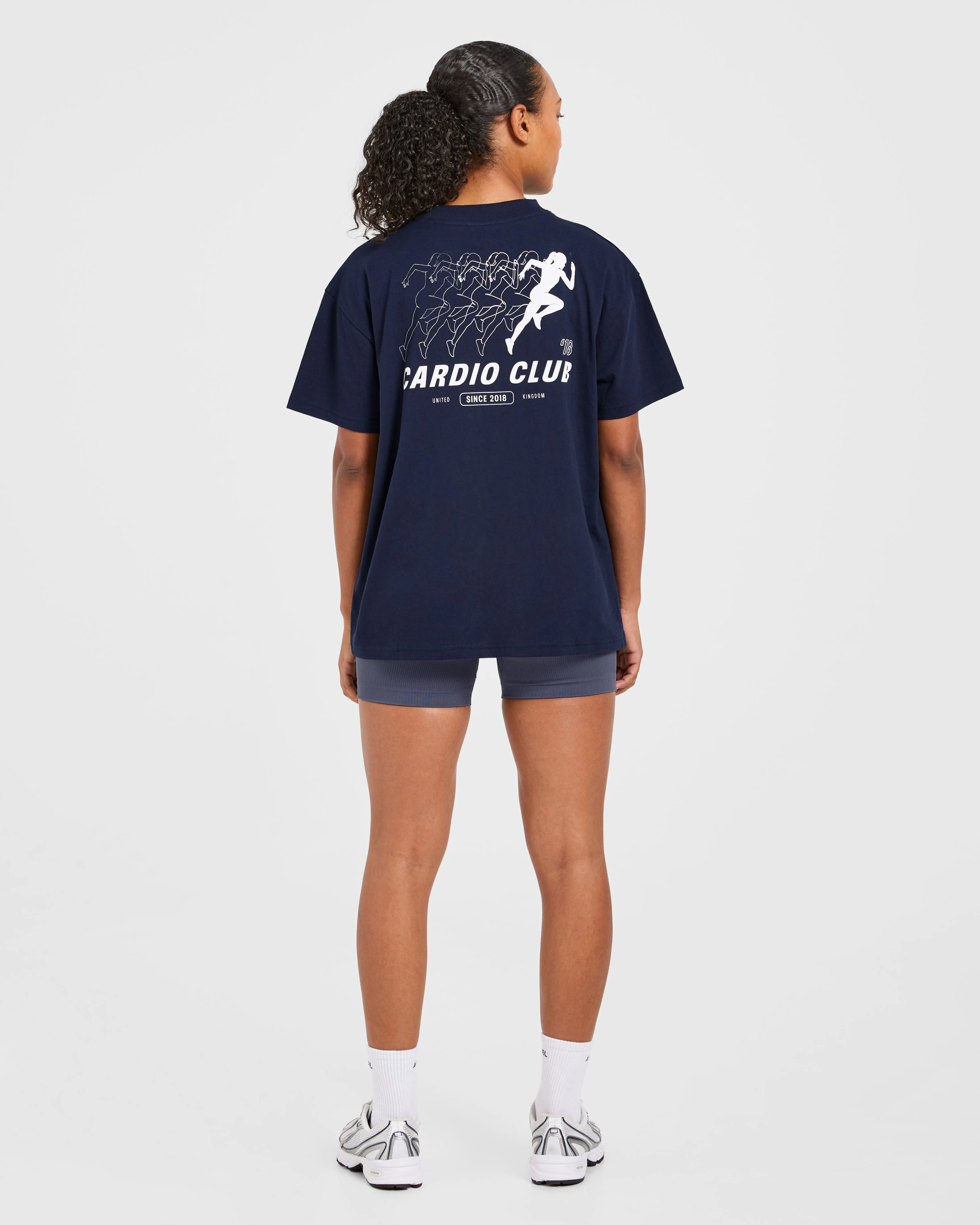 Cardio Club Oversized T Shirt - Navy sold by AYBL product image thumbnail 4