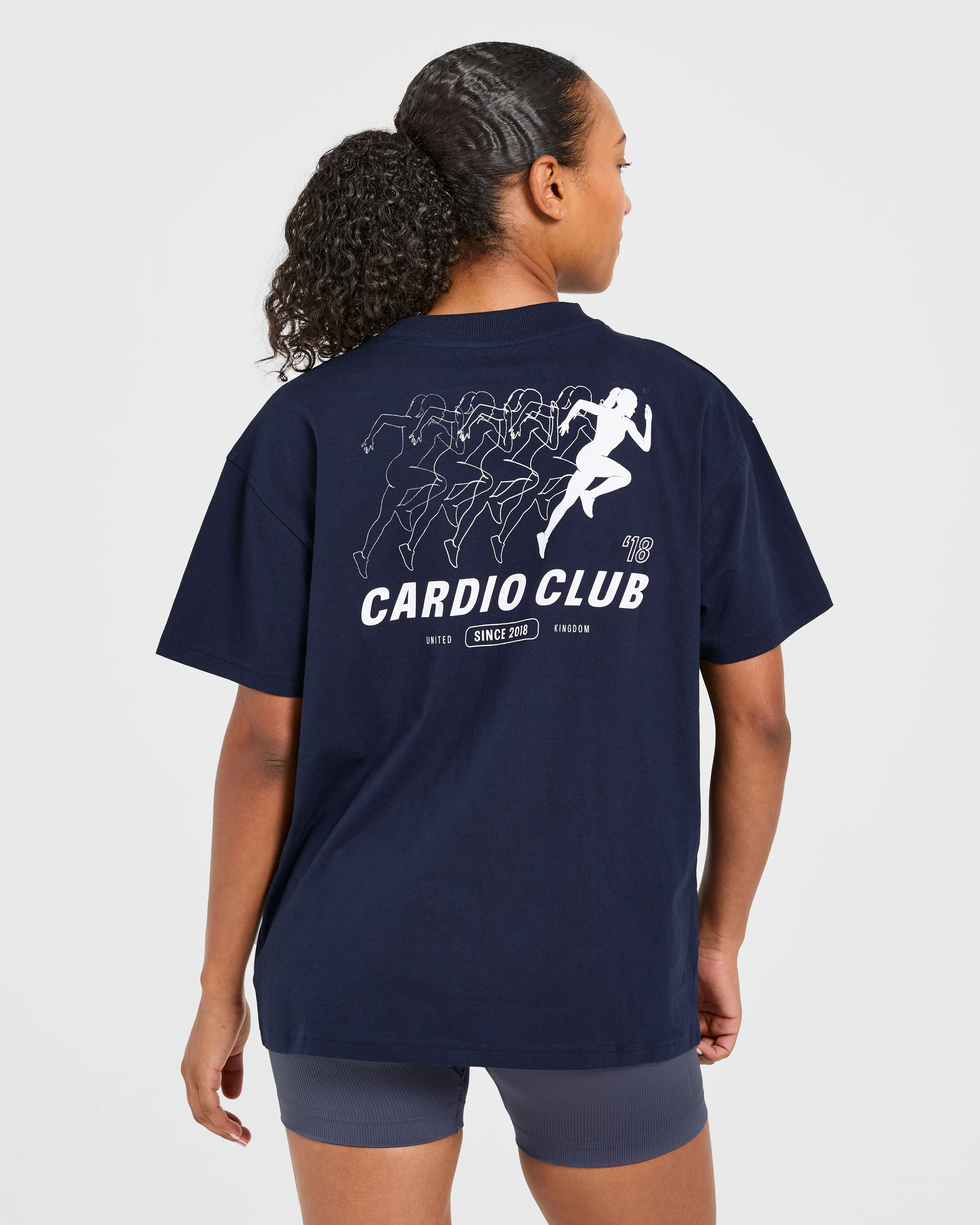 Cardio Club Oversized T Shirt - Navy sold by AYBL