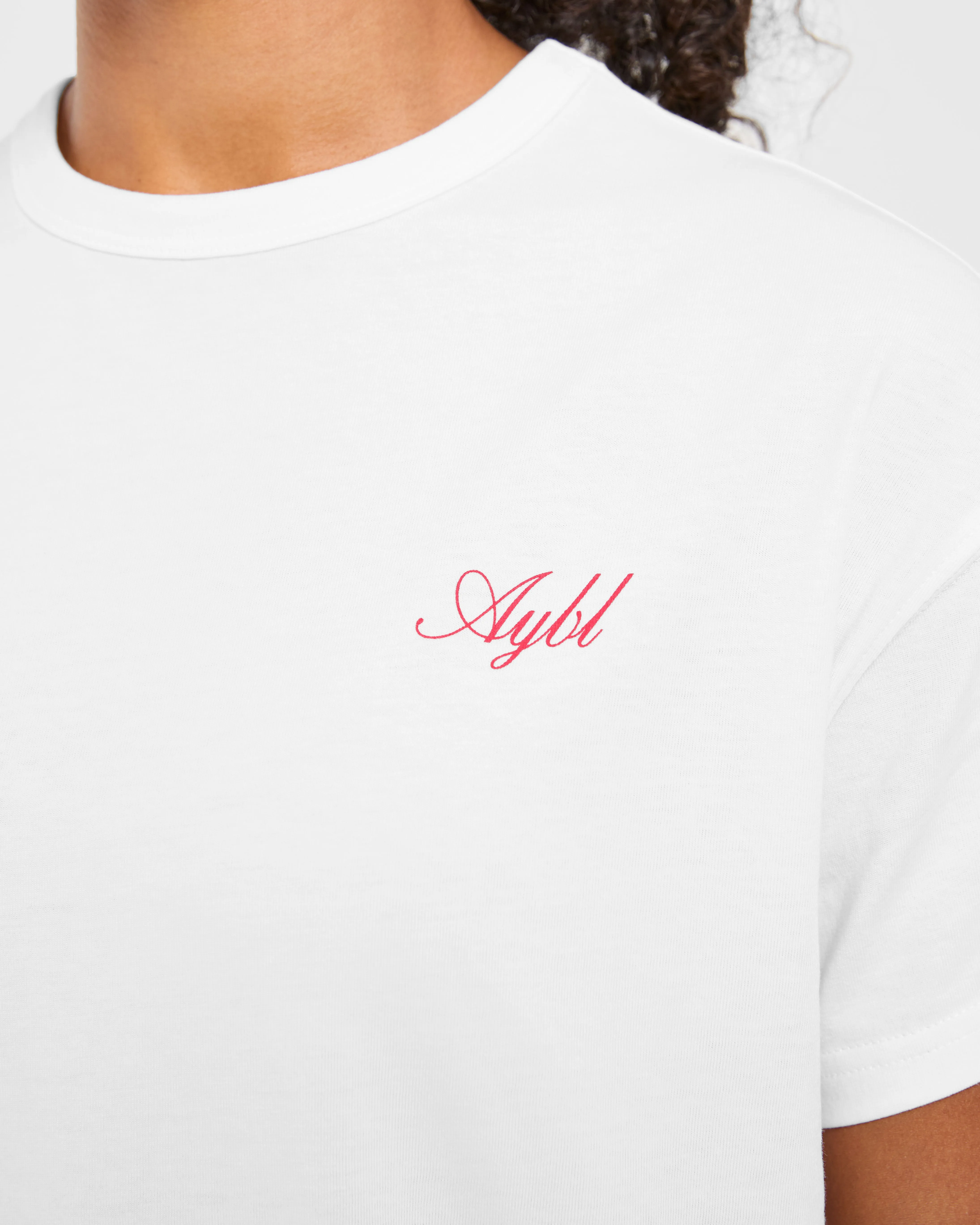 Athletics Sport Dept Oversized T Shirt - White/Red sold by AYBL product image thumbnail 5