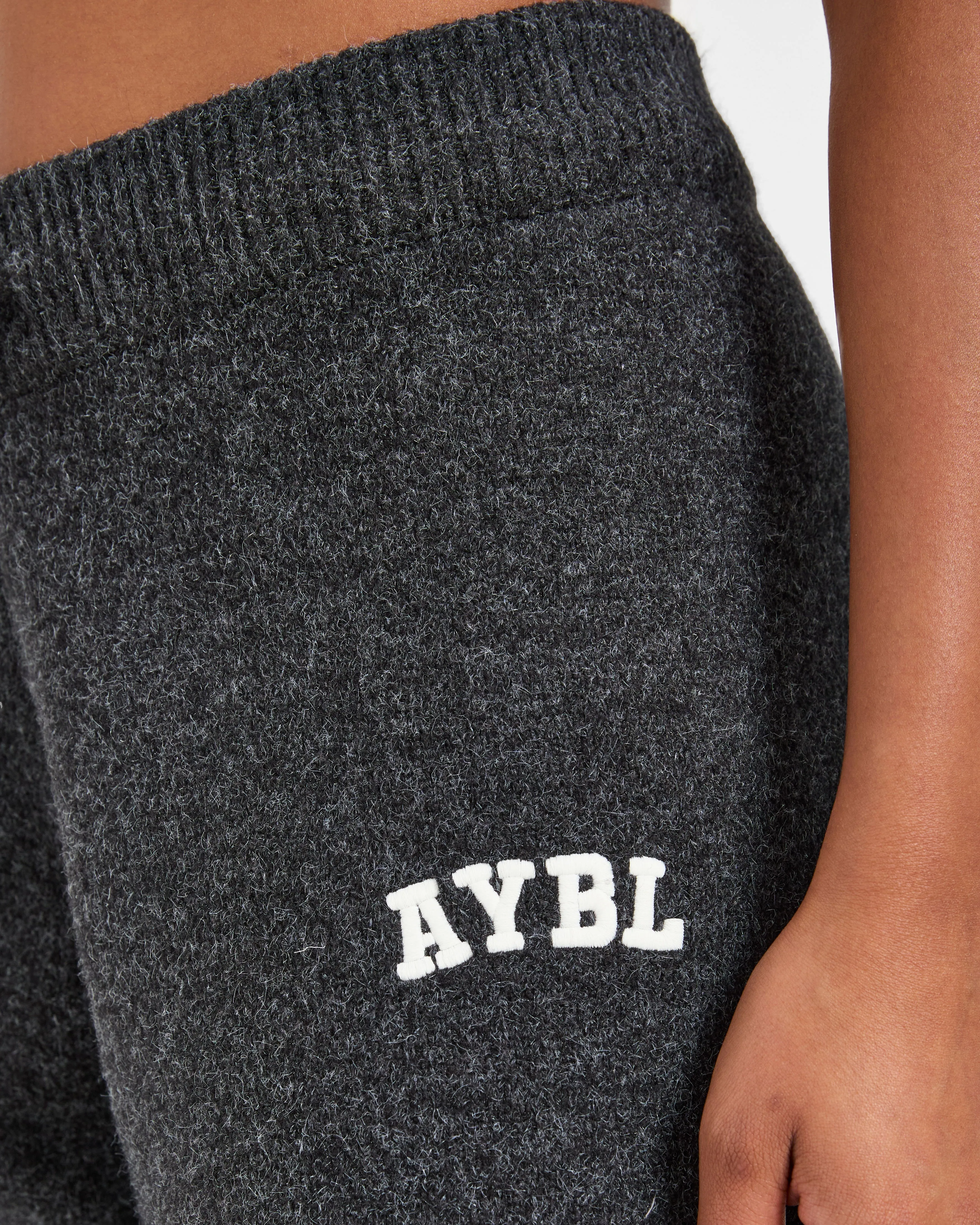 Varsity Oversized Knitted Joggers - Charcoal sold by AYBL product image thumbnail 5