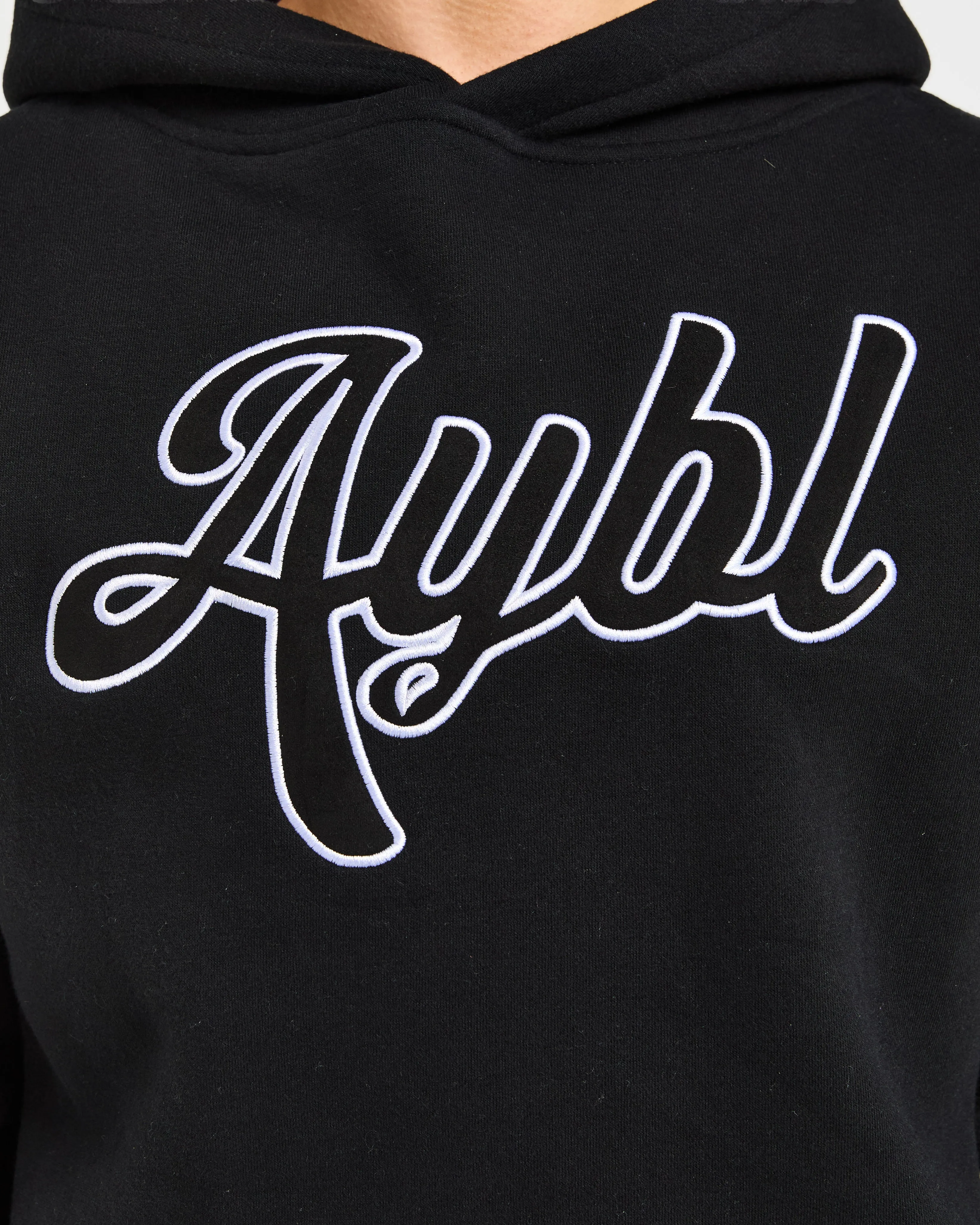 Script Embroidered Oversized Hoodie - Black sold by AYBL product image thumbnail 5
