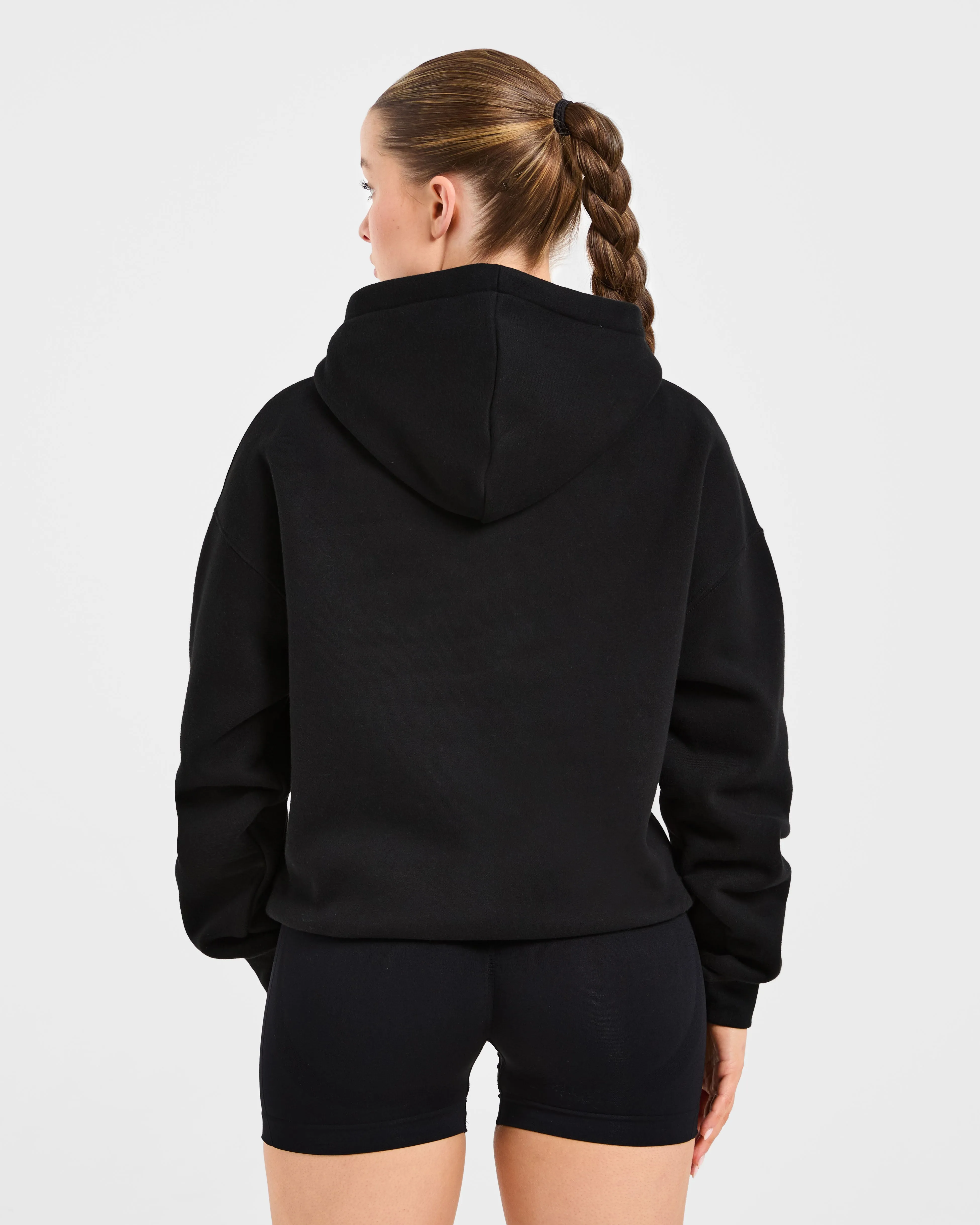 Script Embroidered Oversized Hoodie - Black sold by AYBL product image thumbnail 2