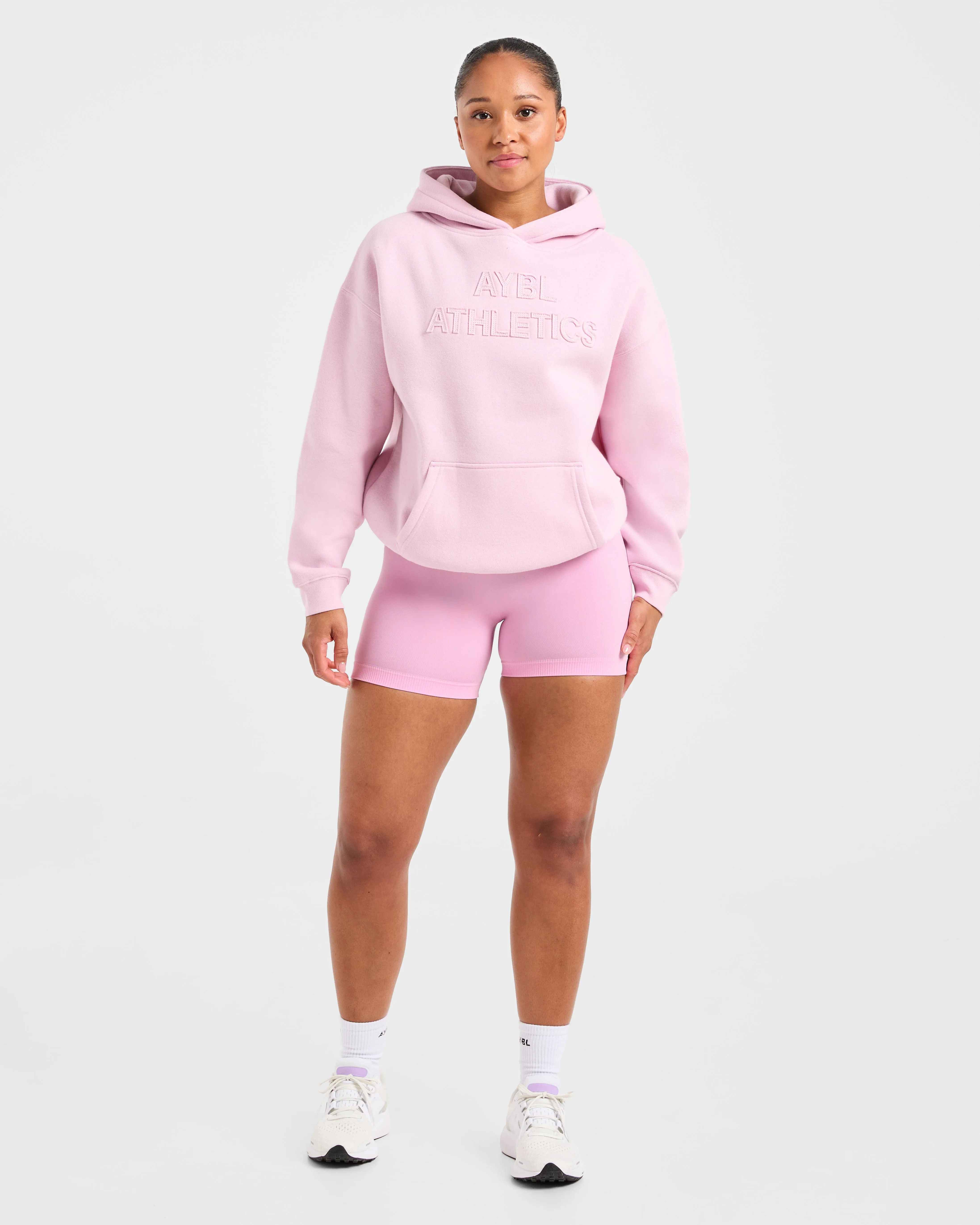 Athletics Applique Oversized Hoodie - Sugar Pink sold by AYBL product image thumbnail 3