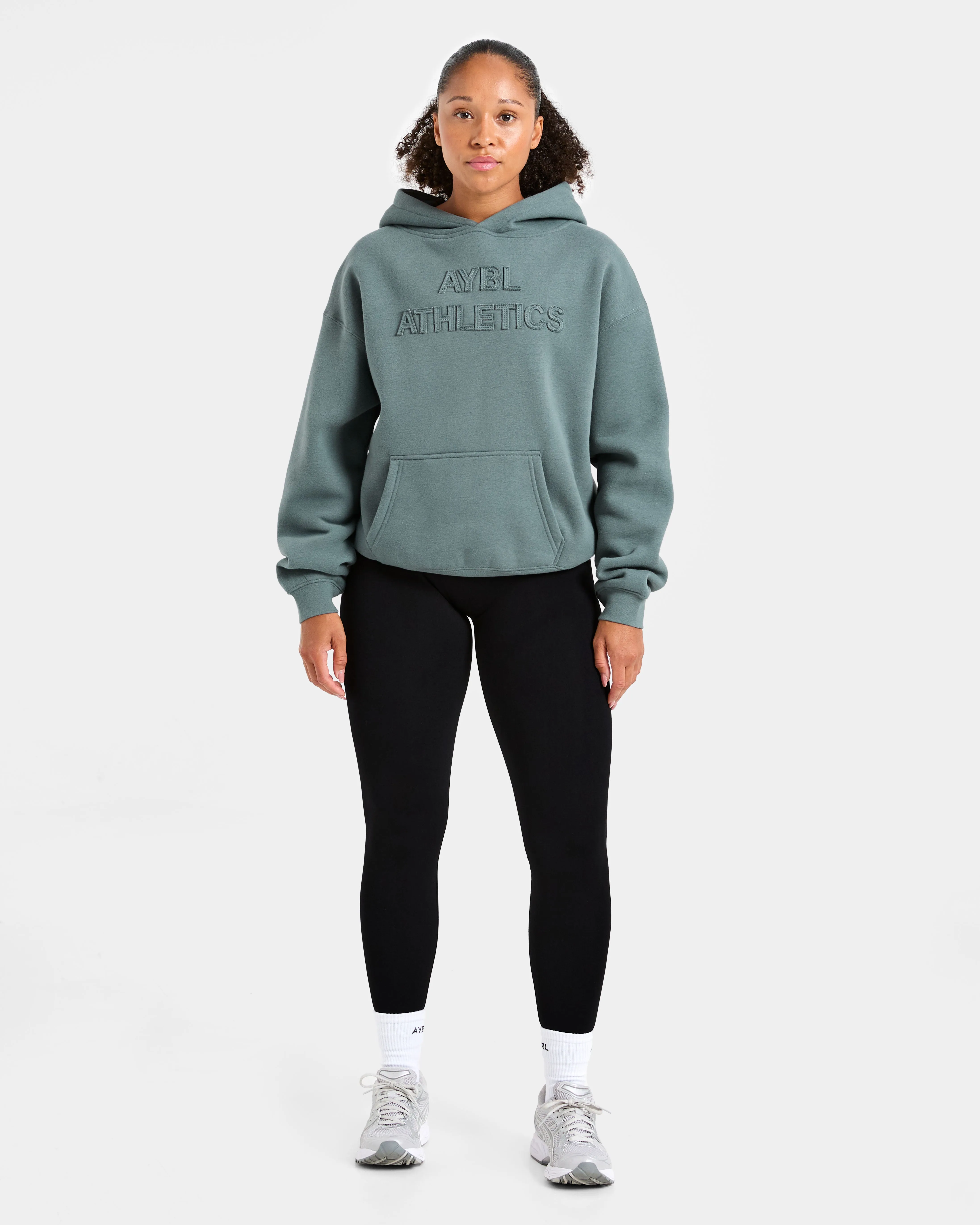 Athletics Applique Oversized Hoodie - Slate sold by AYBL product image thumbnail 3