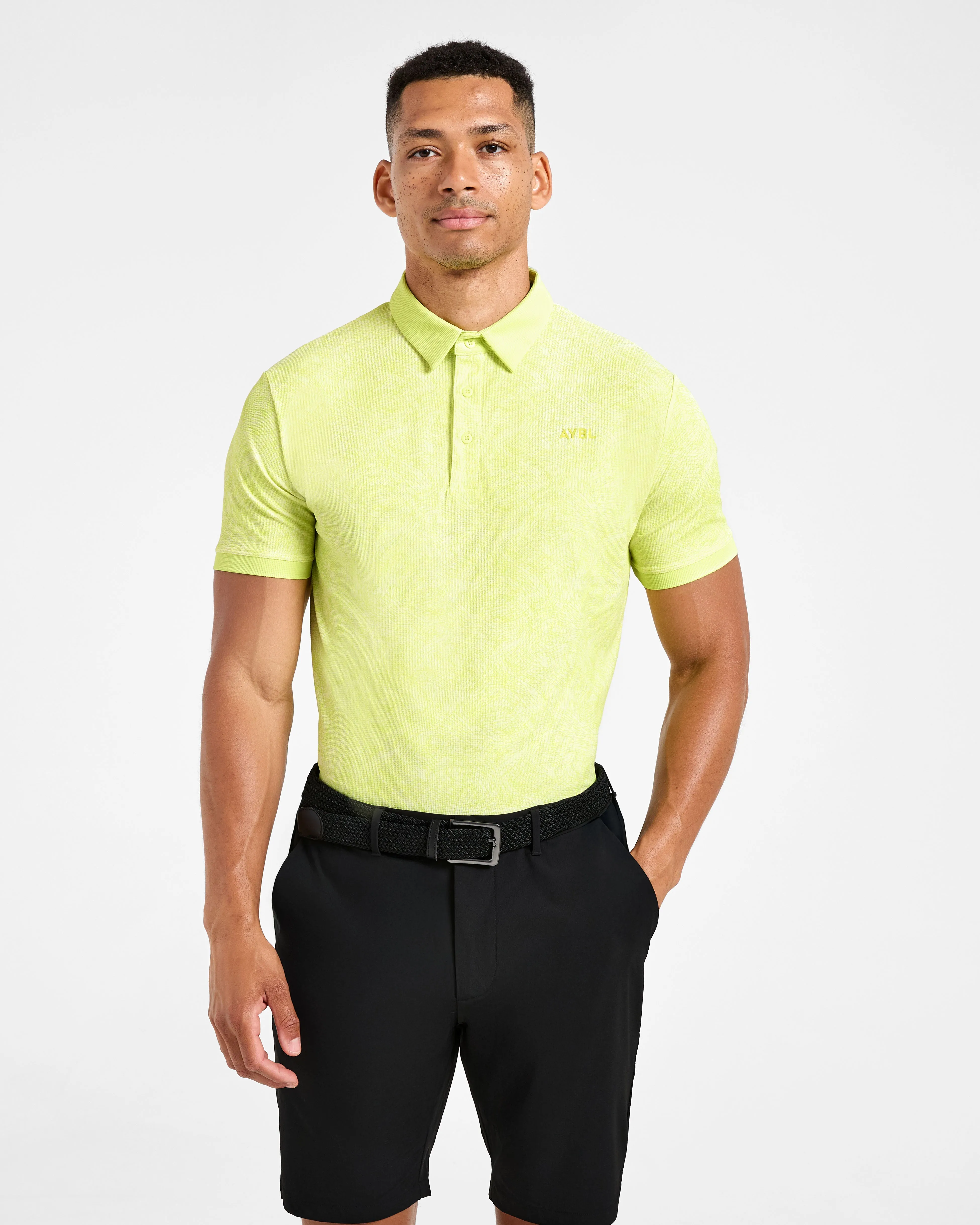 Precision Static Polo - Lime sold by AYBL