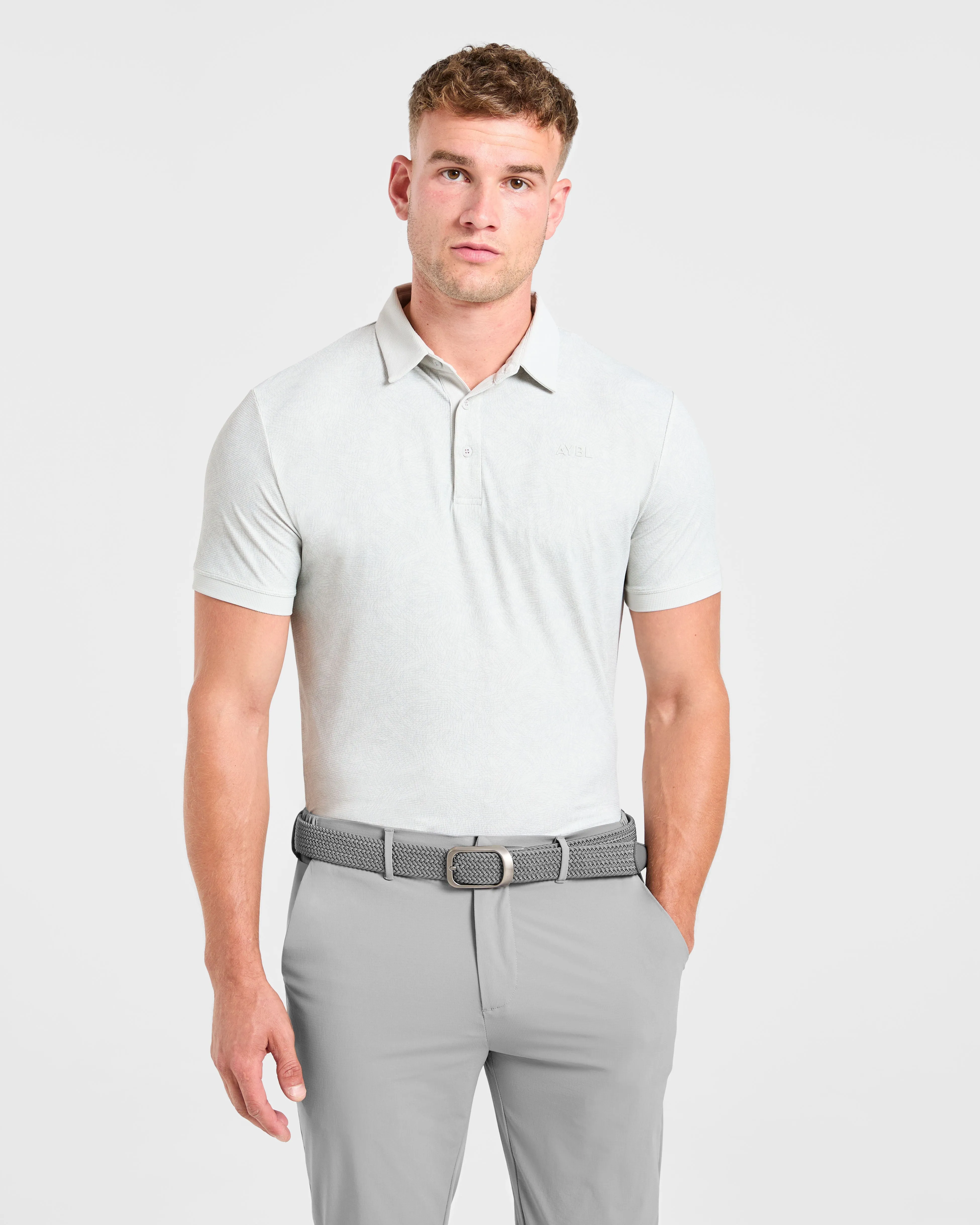 Precision Static Polo - Ice Grey sold by AYBL