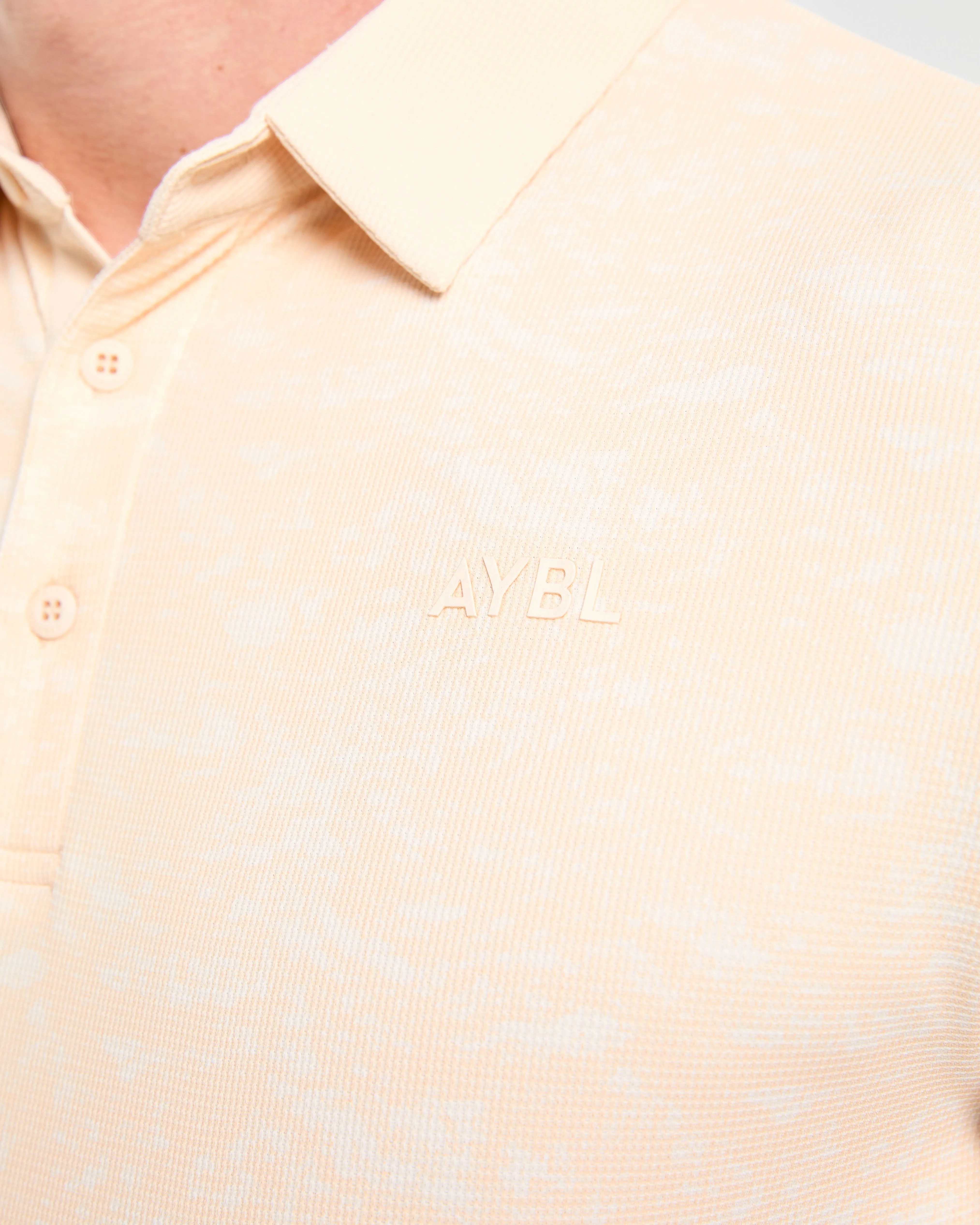 Precision Texture Polo - Peach sold by AYBL product image thumbnail 5