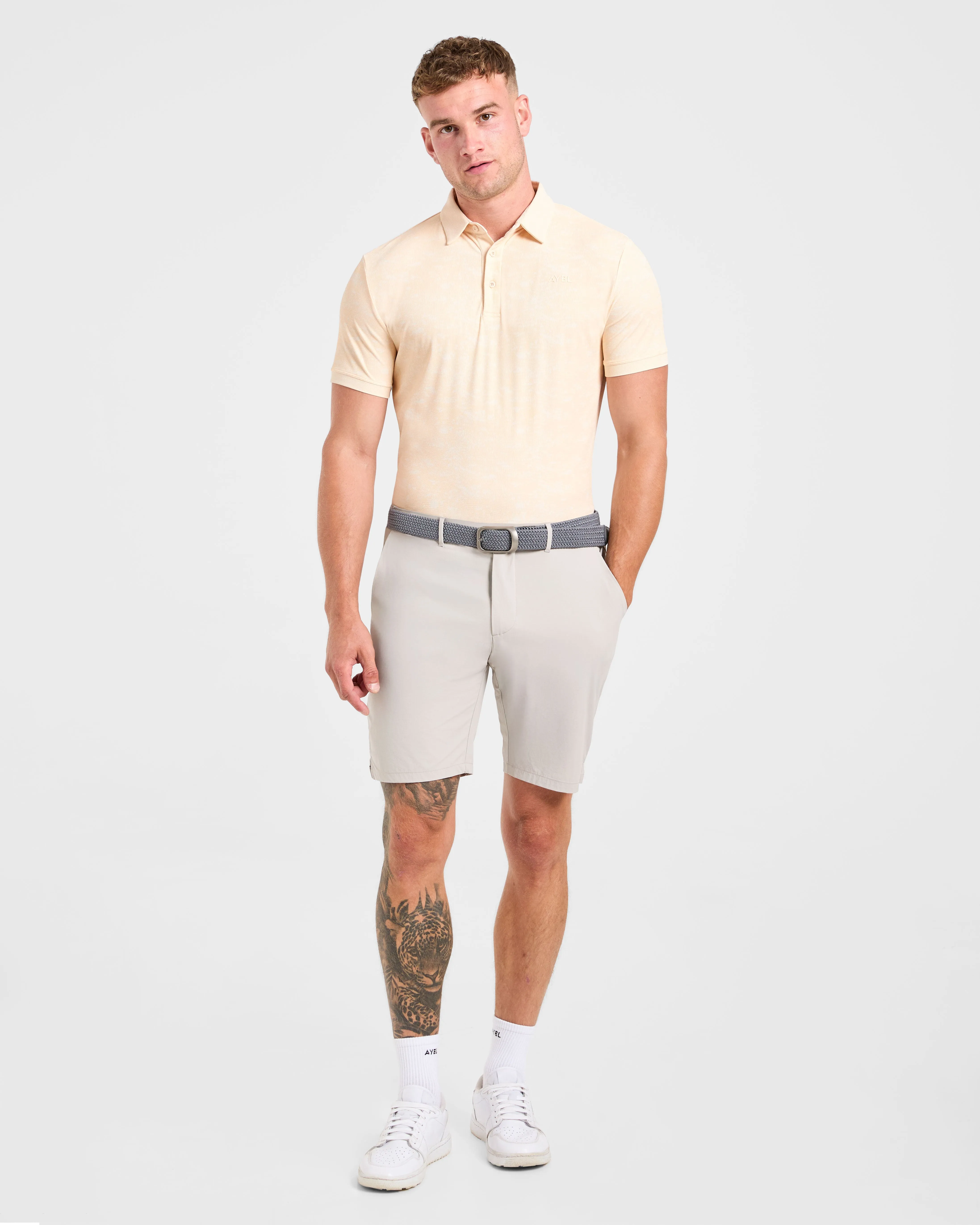 Precision Texture Polo - Peach sold by AYBL product image thumbnail 3