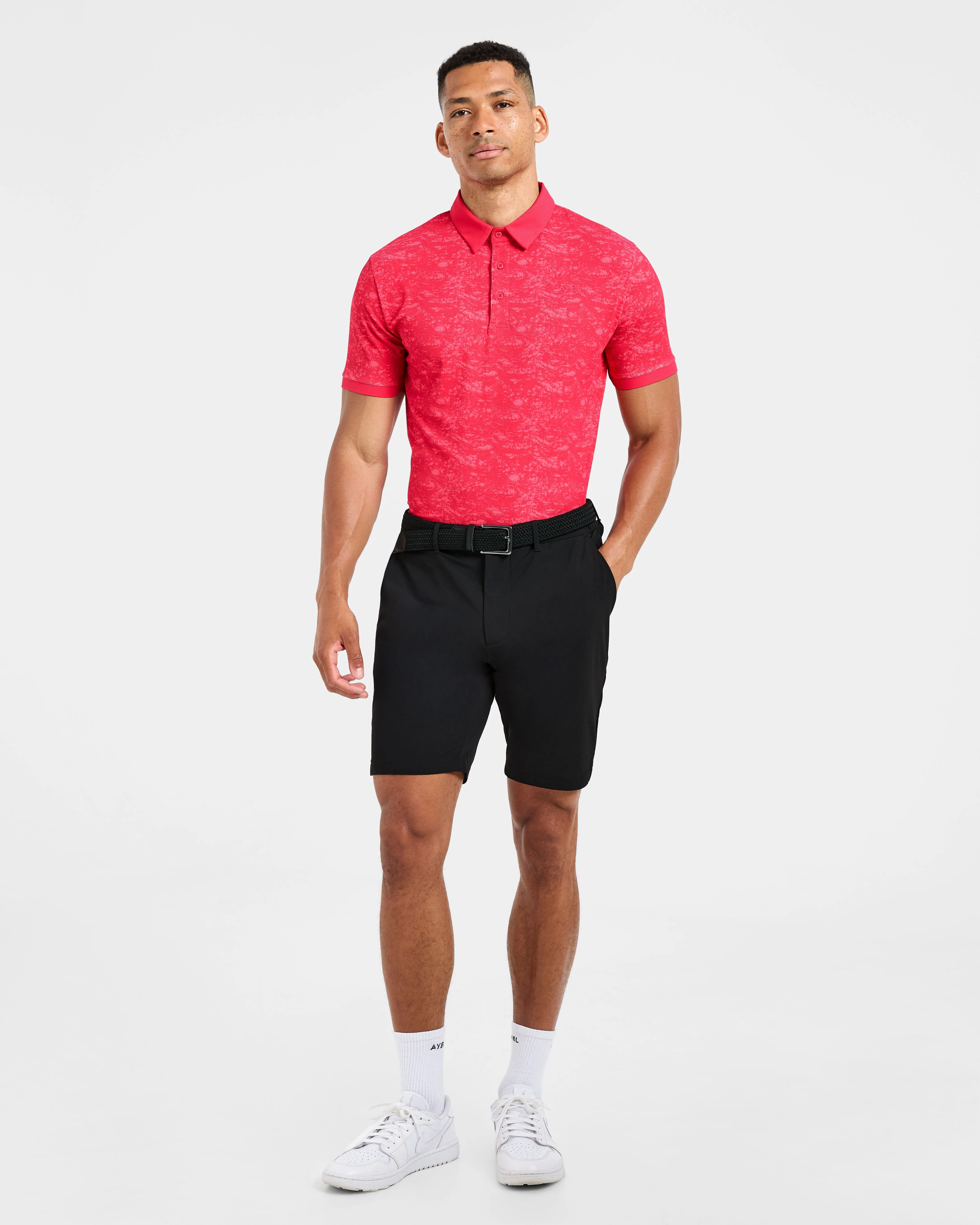 Precision Texture Polo - Summer Red sold by AYBL product image thumbnail 3