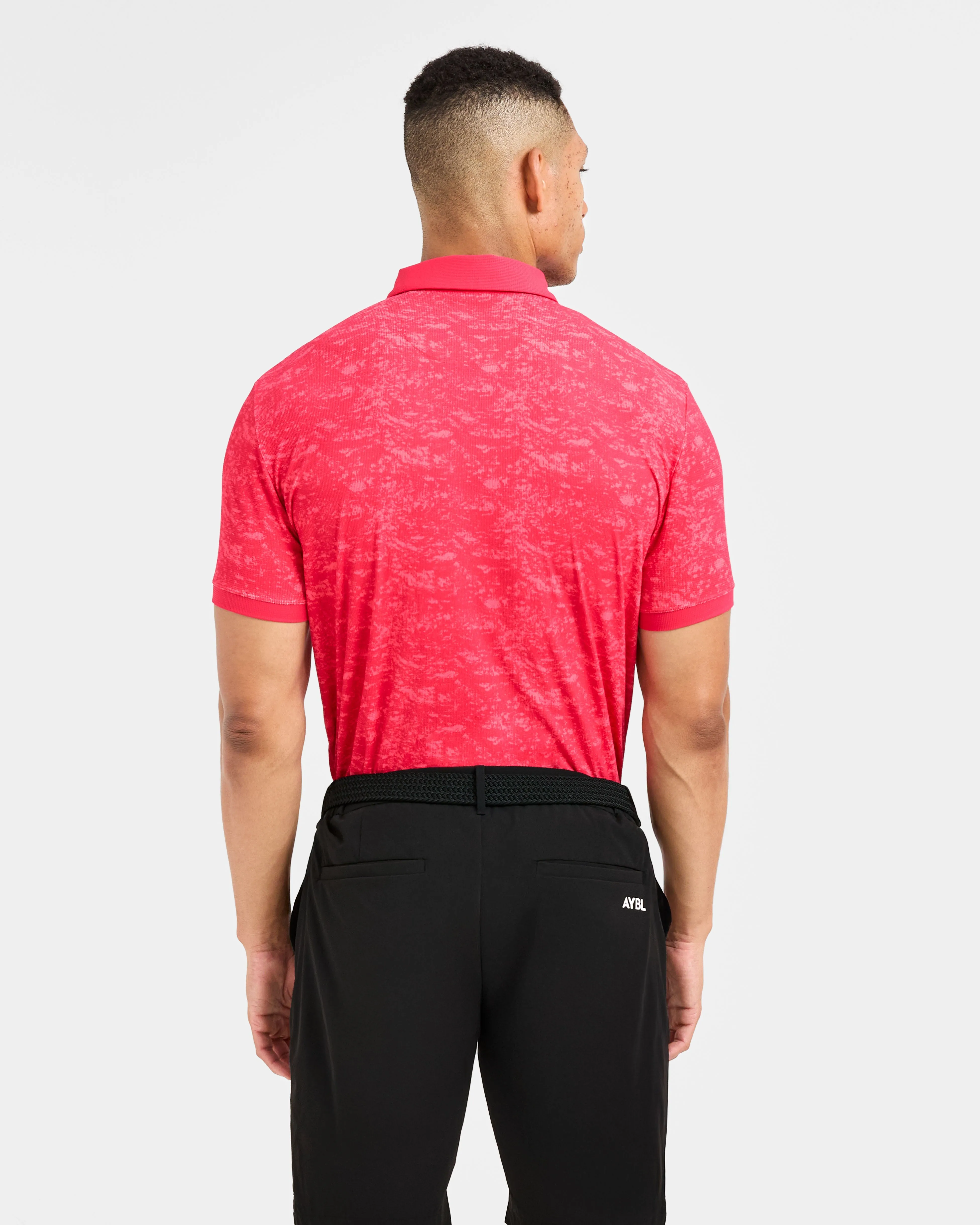 Precision Texture Polo - Summer Red sold by AYBL product image thumbnail 2