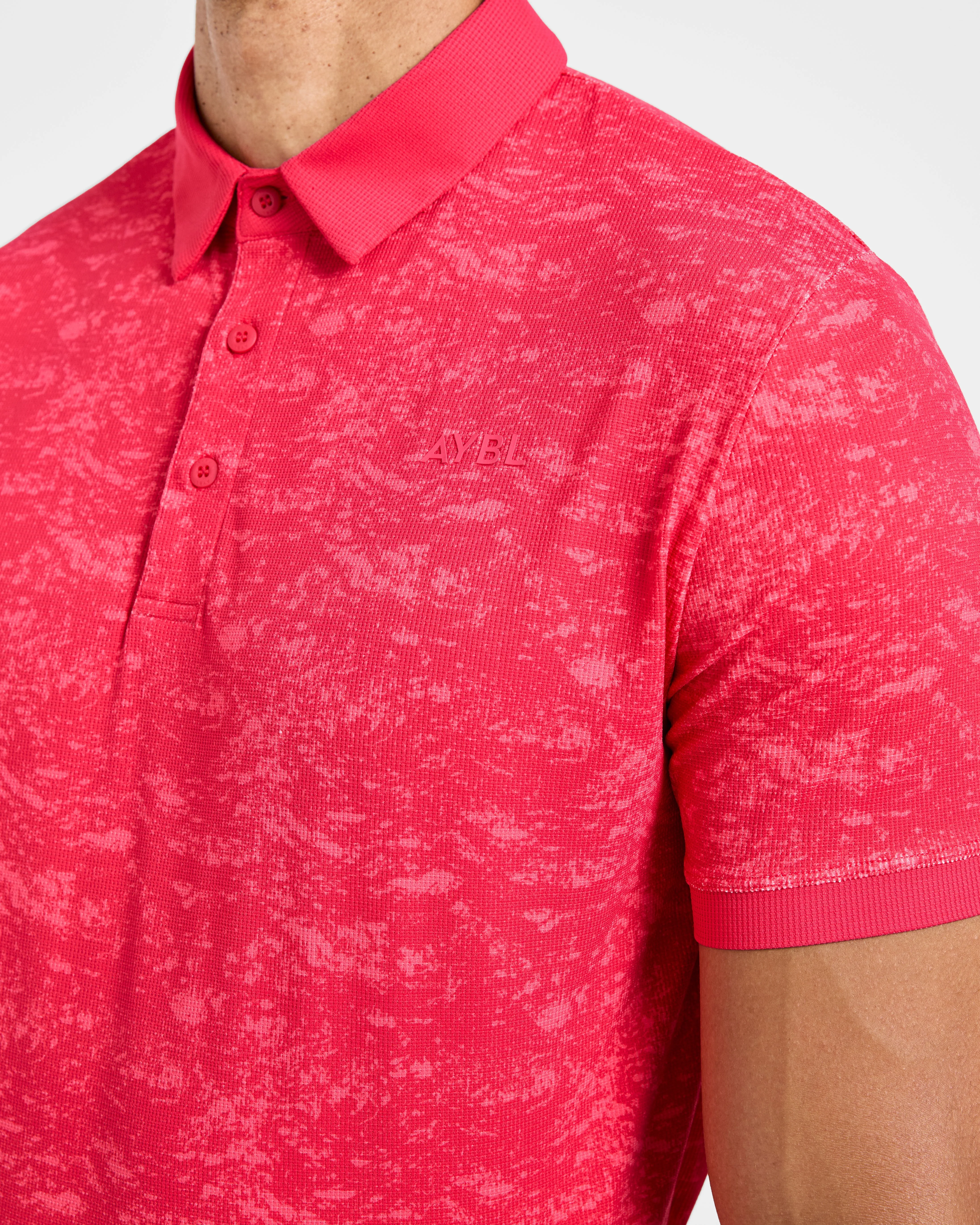 Precision Texture Polo - Summer Red sold by AYBL product image thumbnail 4