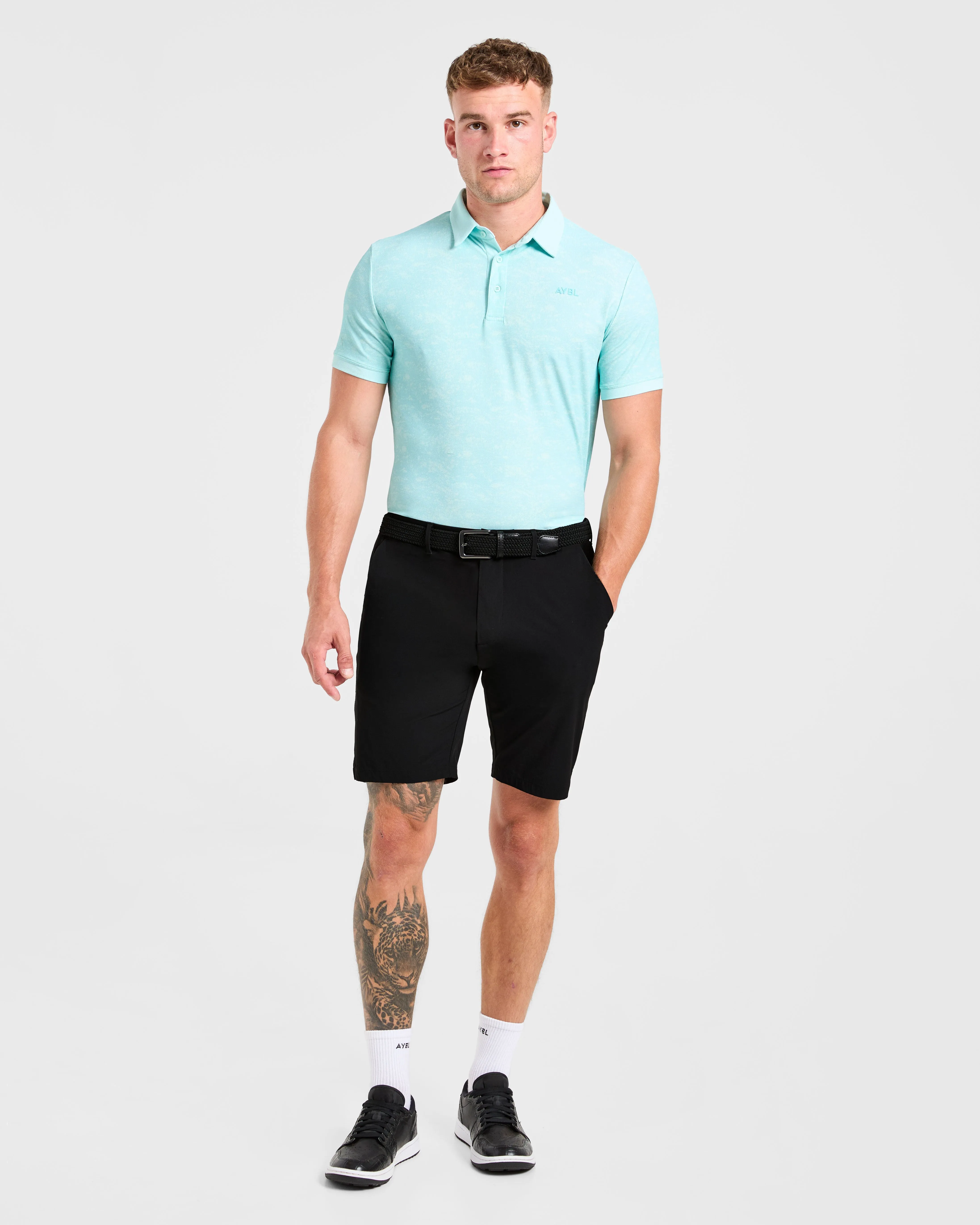 Precision Texture Polo - Summer Blue sold by AYBL product image thumbnail 3