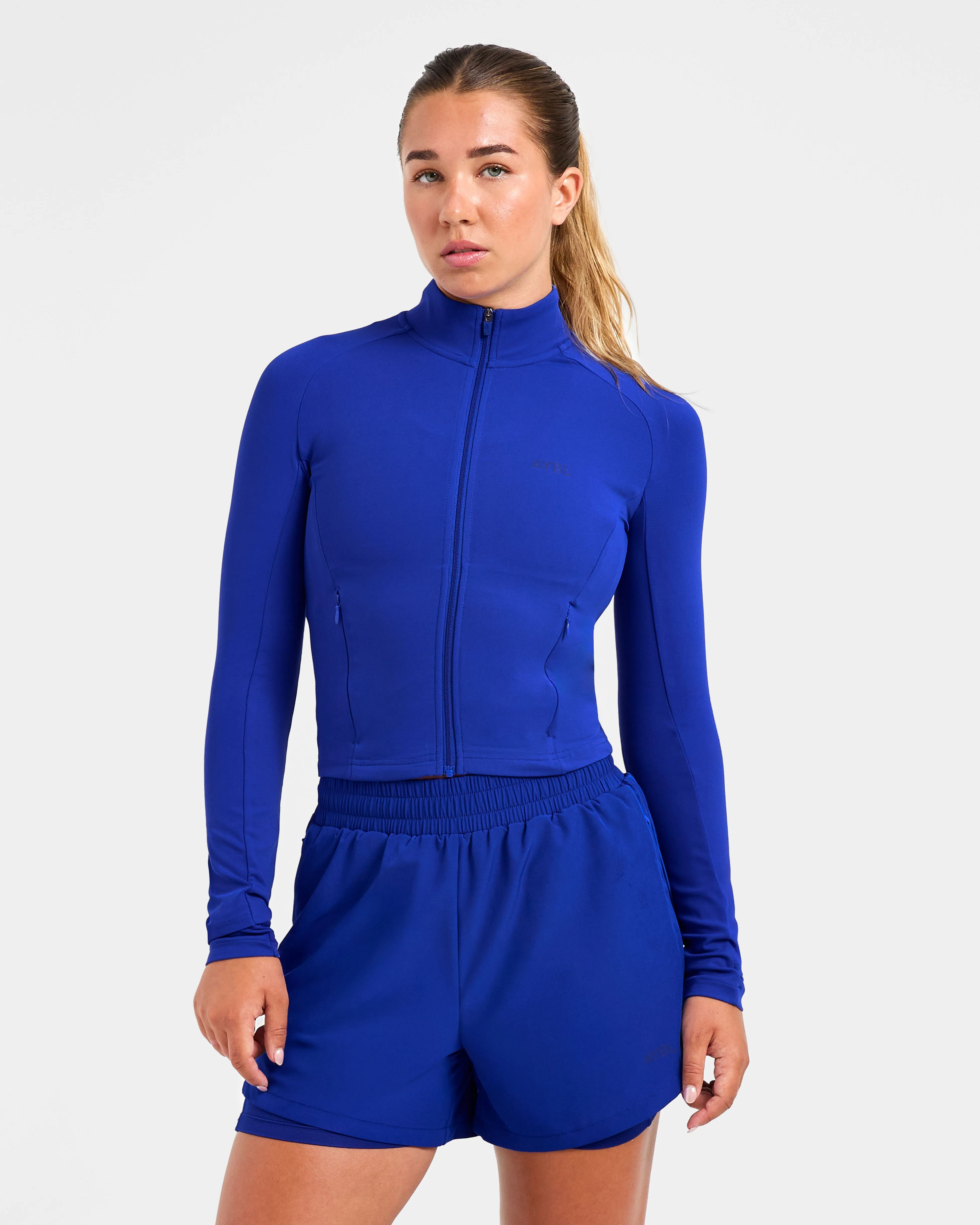 Run Zip Jacket - Cobalt sold by AYBL