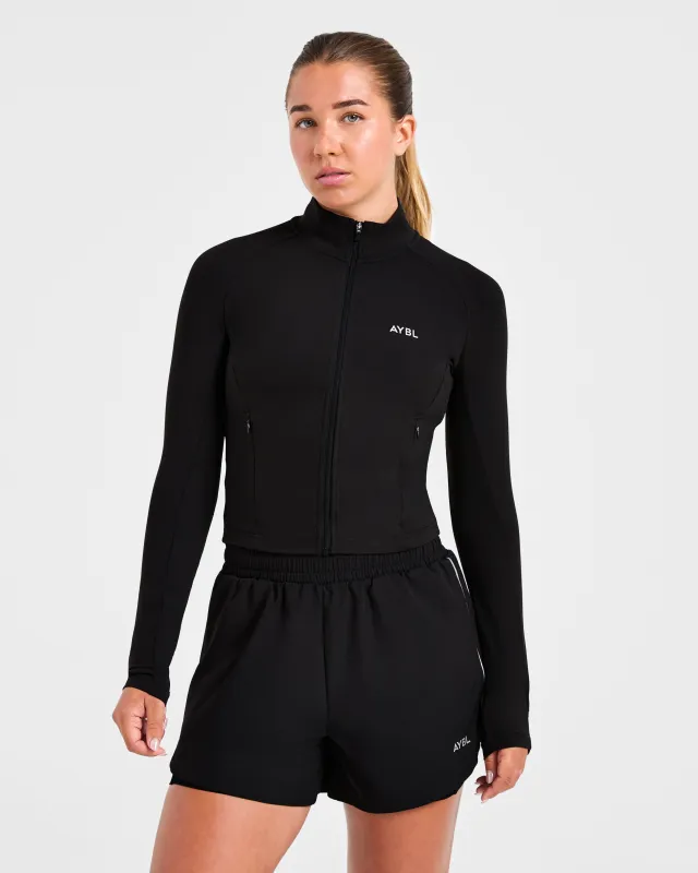 Run Zip Jacket - Black sold by AYBL
