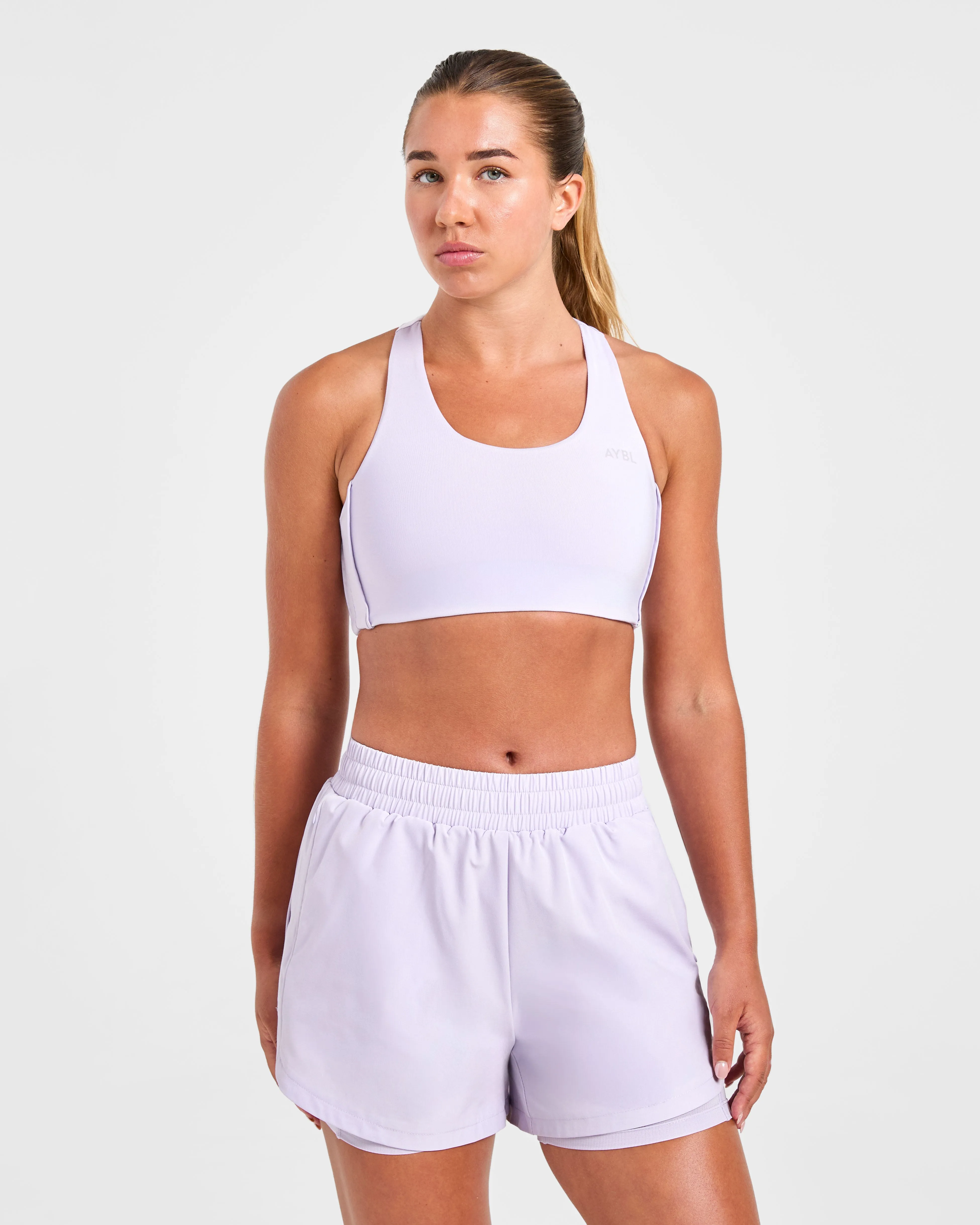 Run Sports Bra - Ice Lilac sold by AYBL