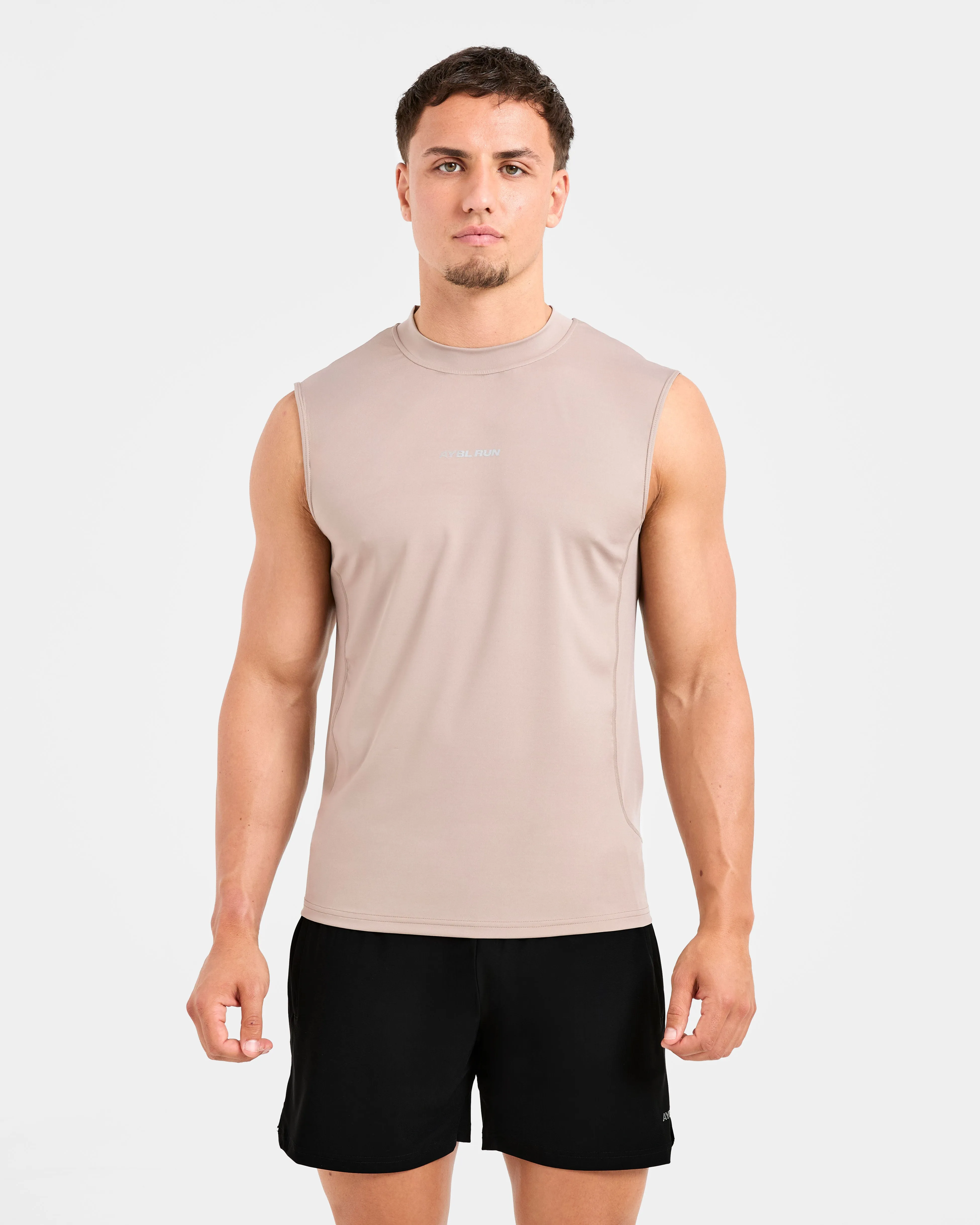 Run Slim Tank - Fossil Taupe sold by AYBL