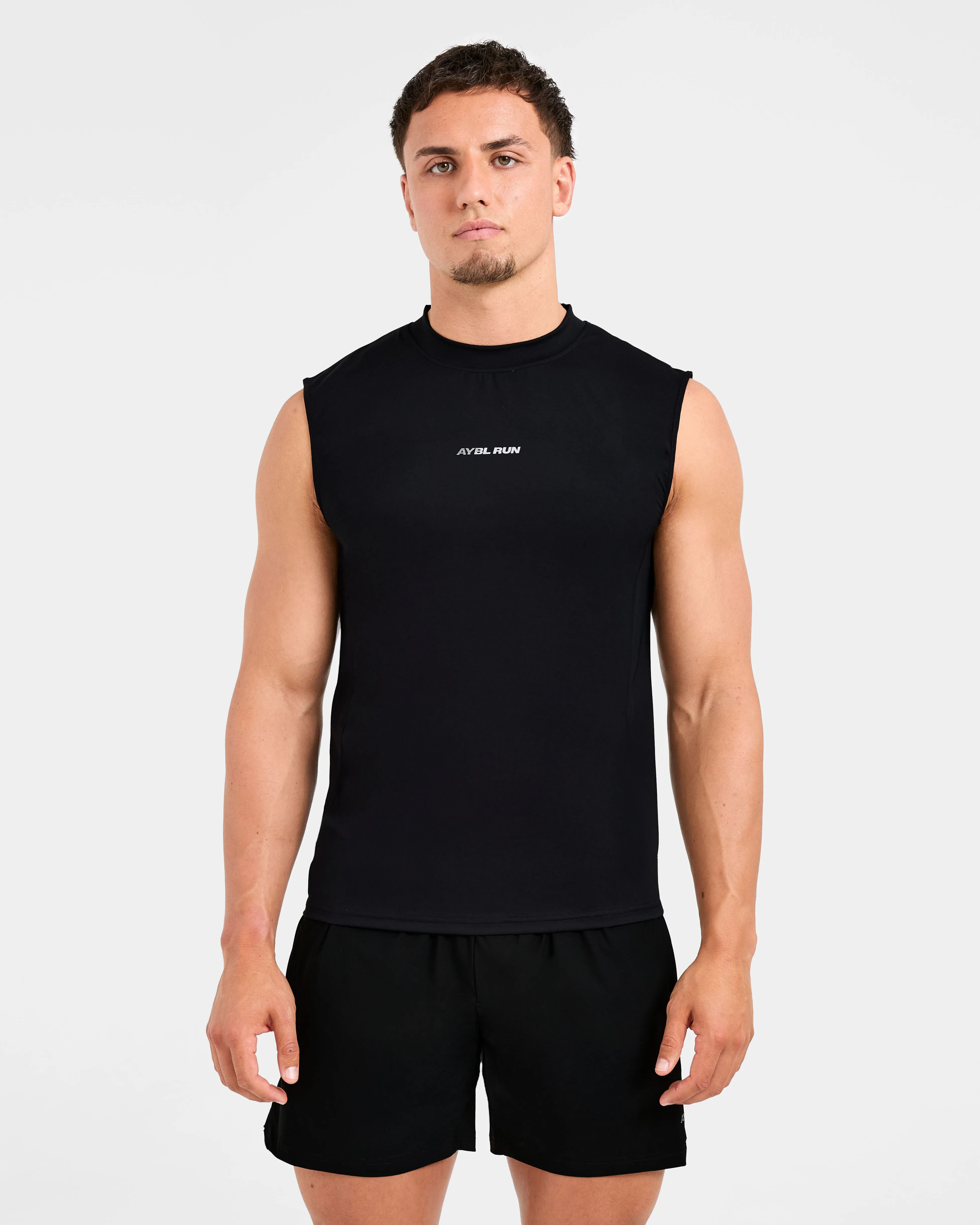 Run Slim Tank - Black sold by AYBL