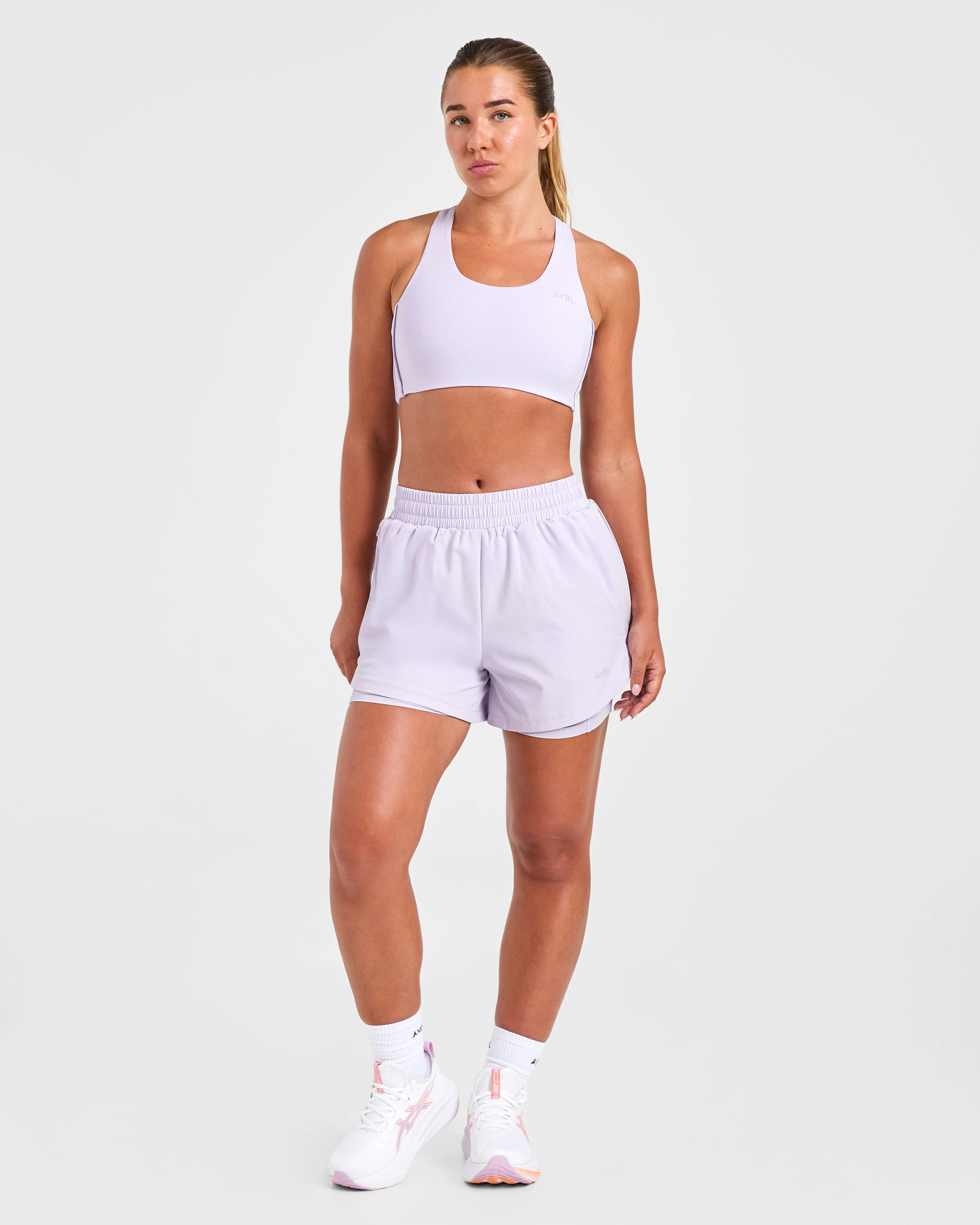 Run 2 in 1 Shorts - Ice Lilac sold by AYBL product image thumbnail 3