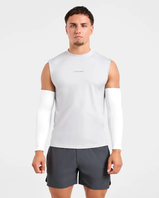 Base Layer Arm Sleeves - White made by AYBL