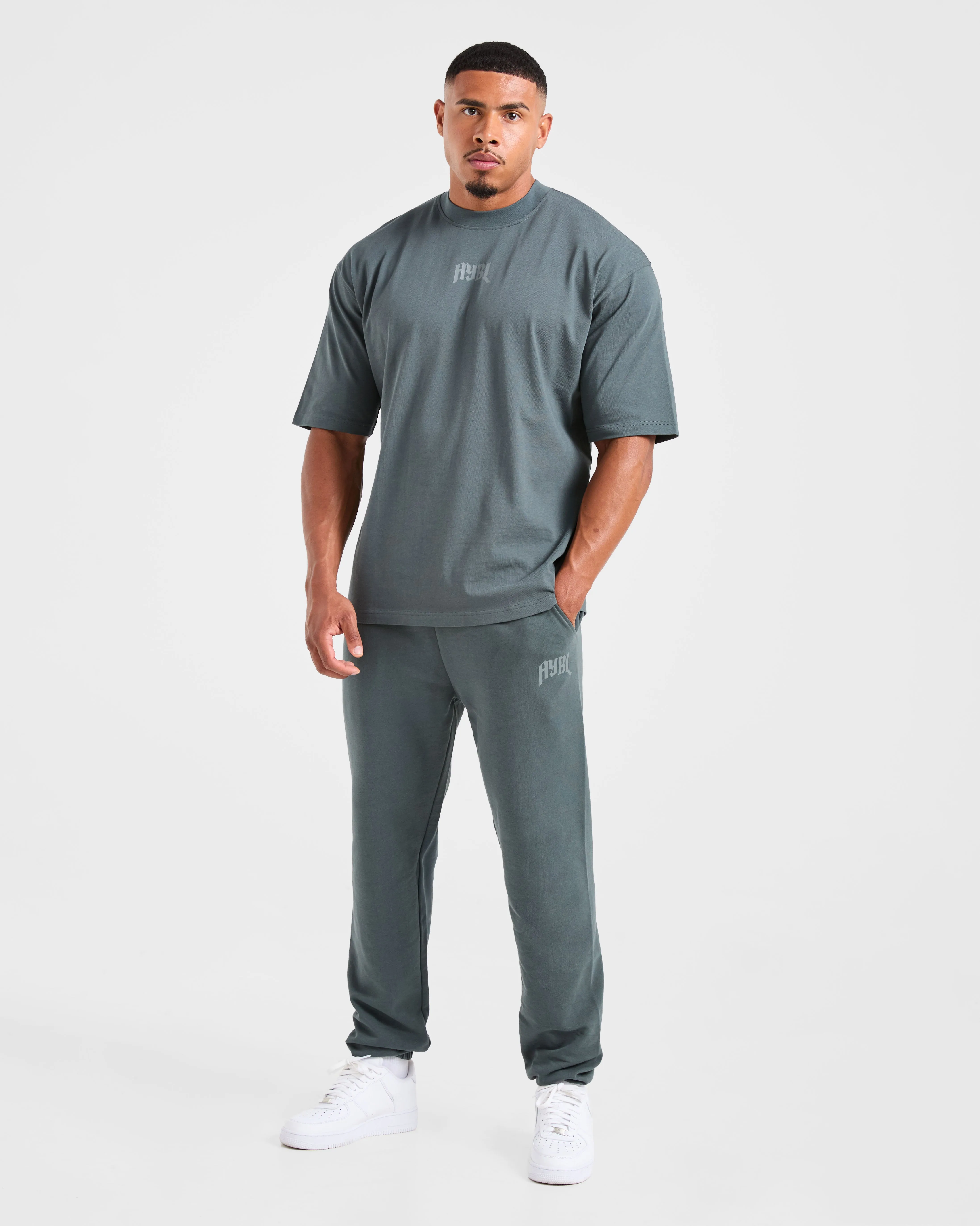 Lifting Club Gothic Oversized Joggers - Iron Slate sold by AYBL product image thumbnail 3