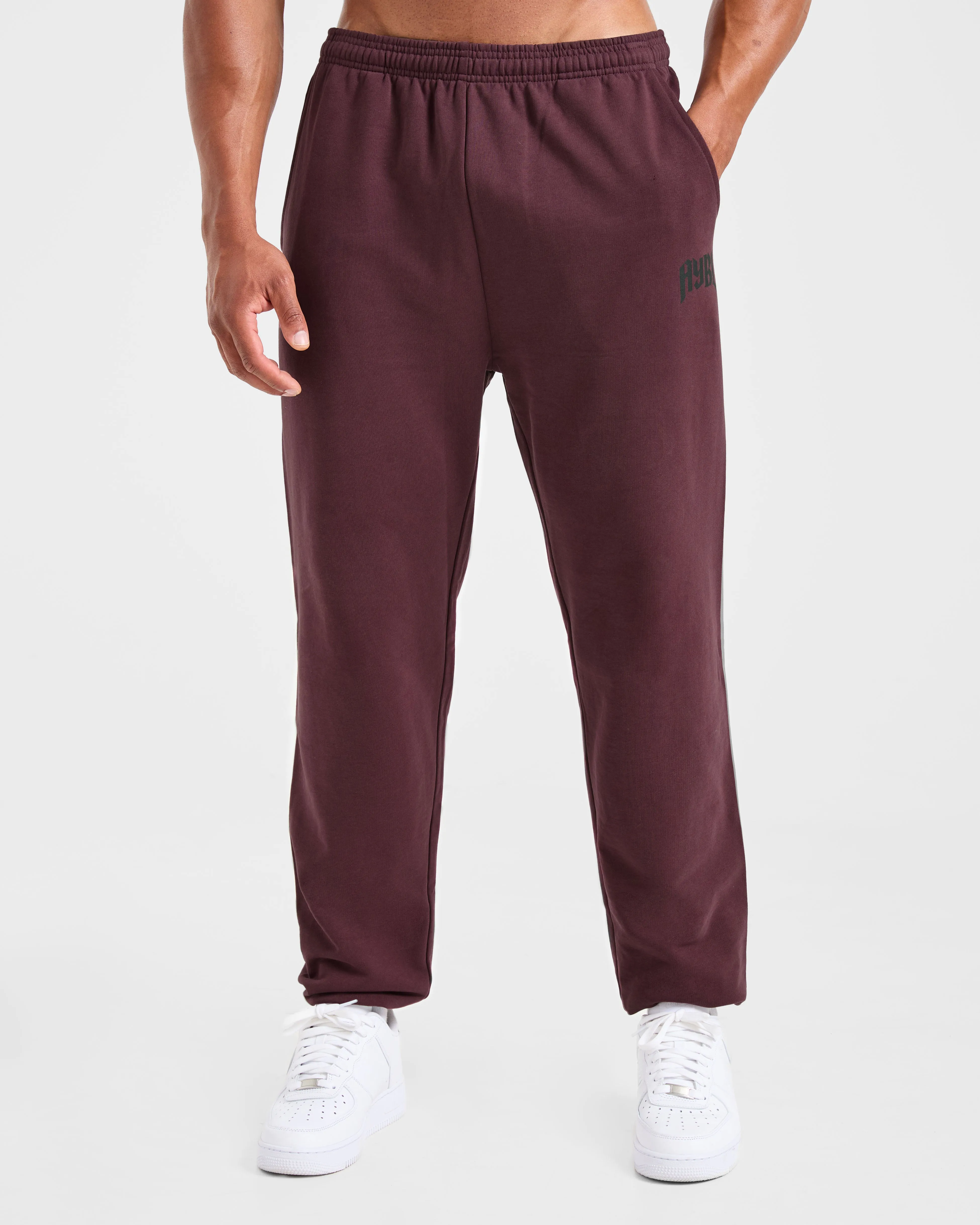 Lifting Club Gothic Oversized Joggers - Dusty Plum/Black sold by AYBL product image thumbnail 2