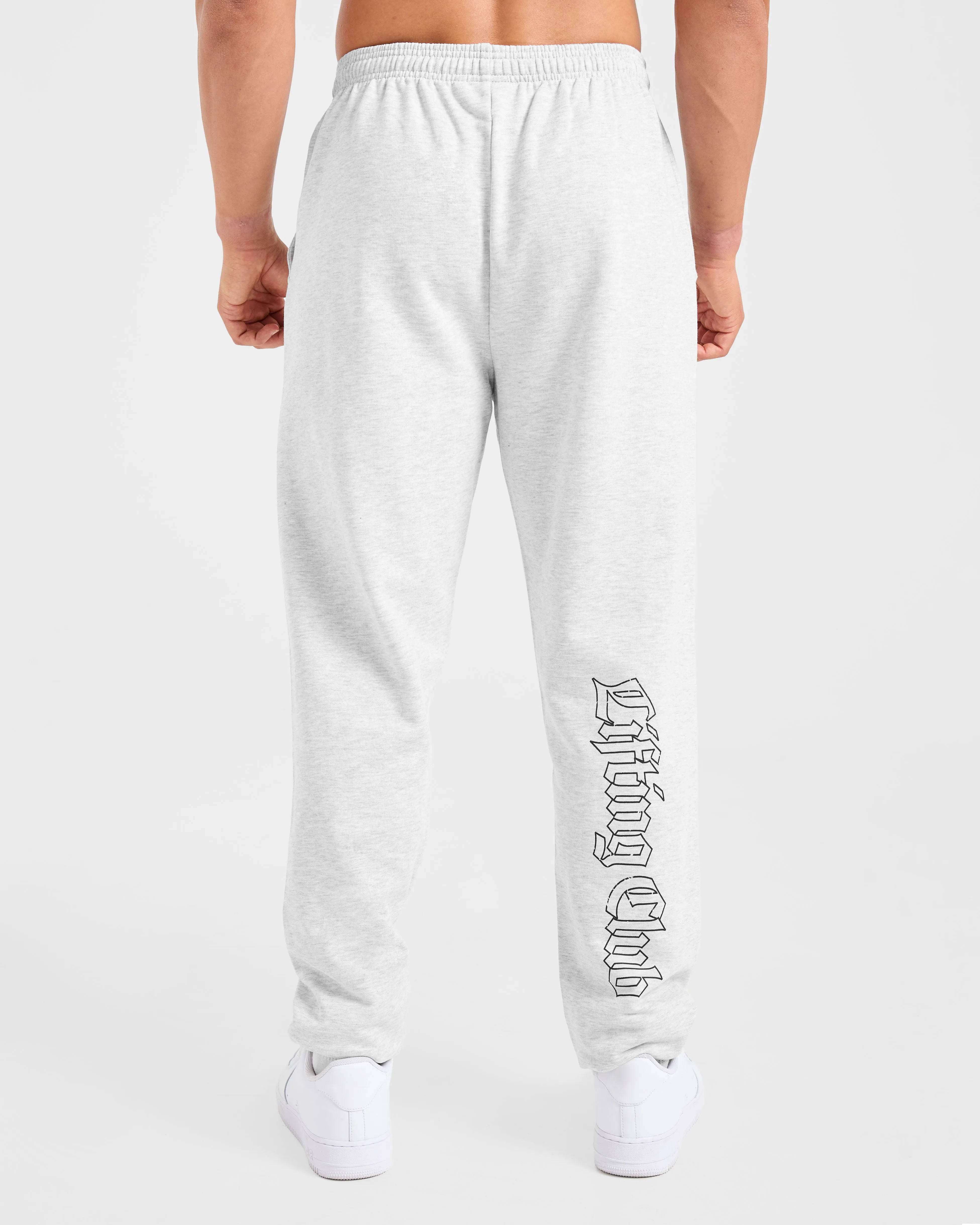 Lifting Club Gothic Oversized Joggers - Grey Marl sold by AYBL