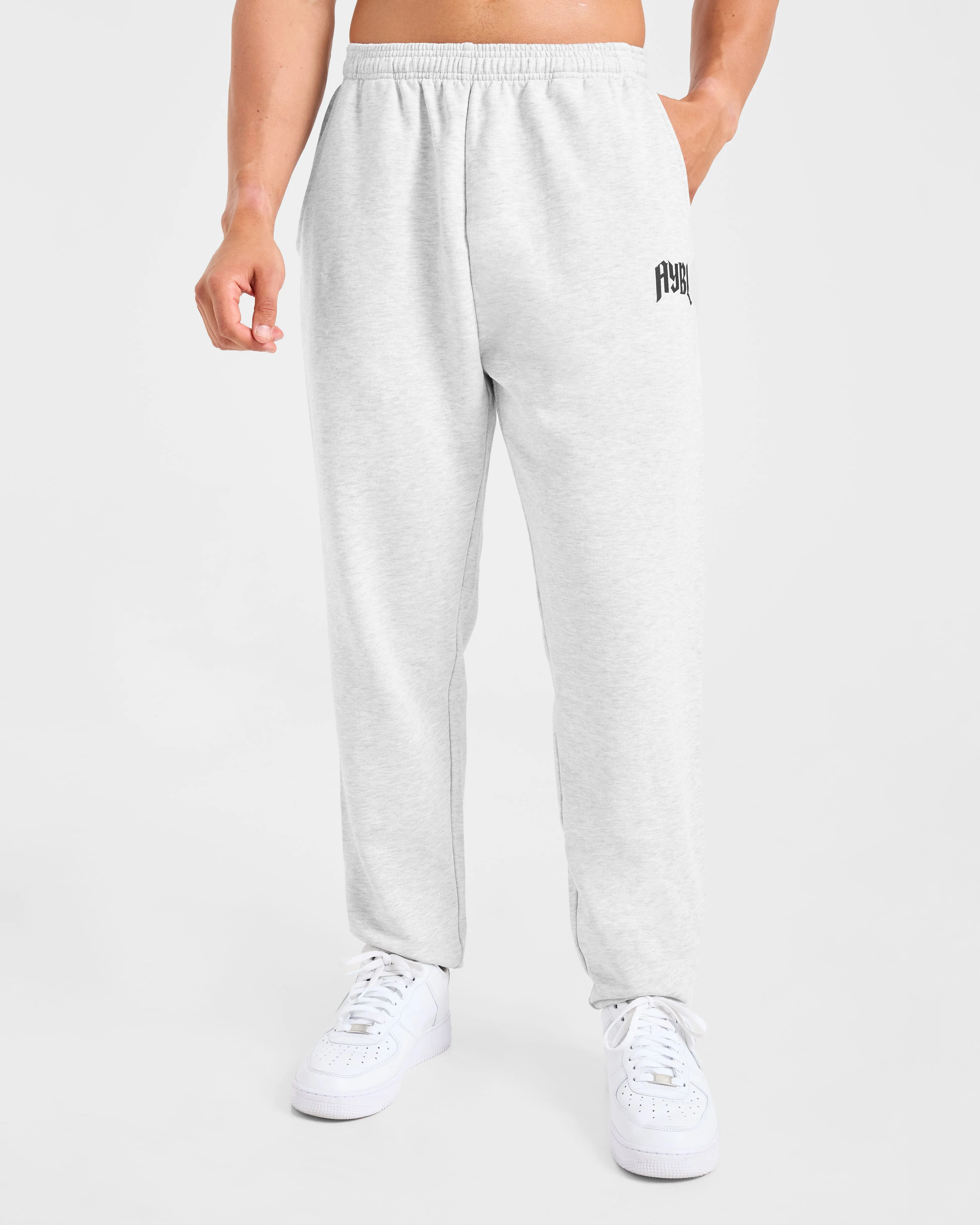 Lifting Club Gothic Oversized Joggers - Grey Marl sold by AYBL product image thumbnail 2