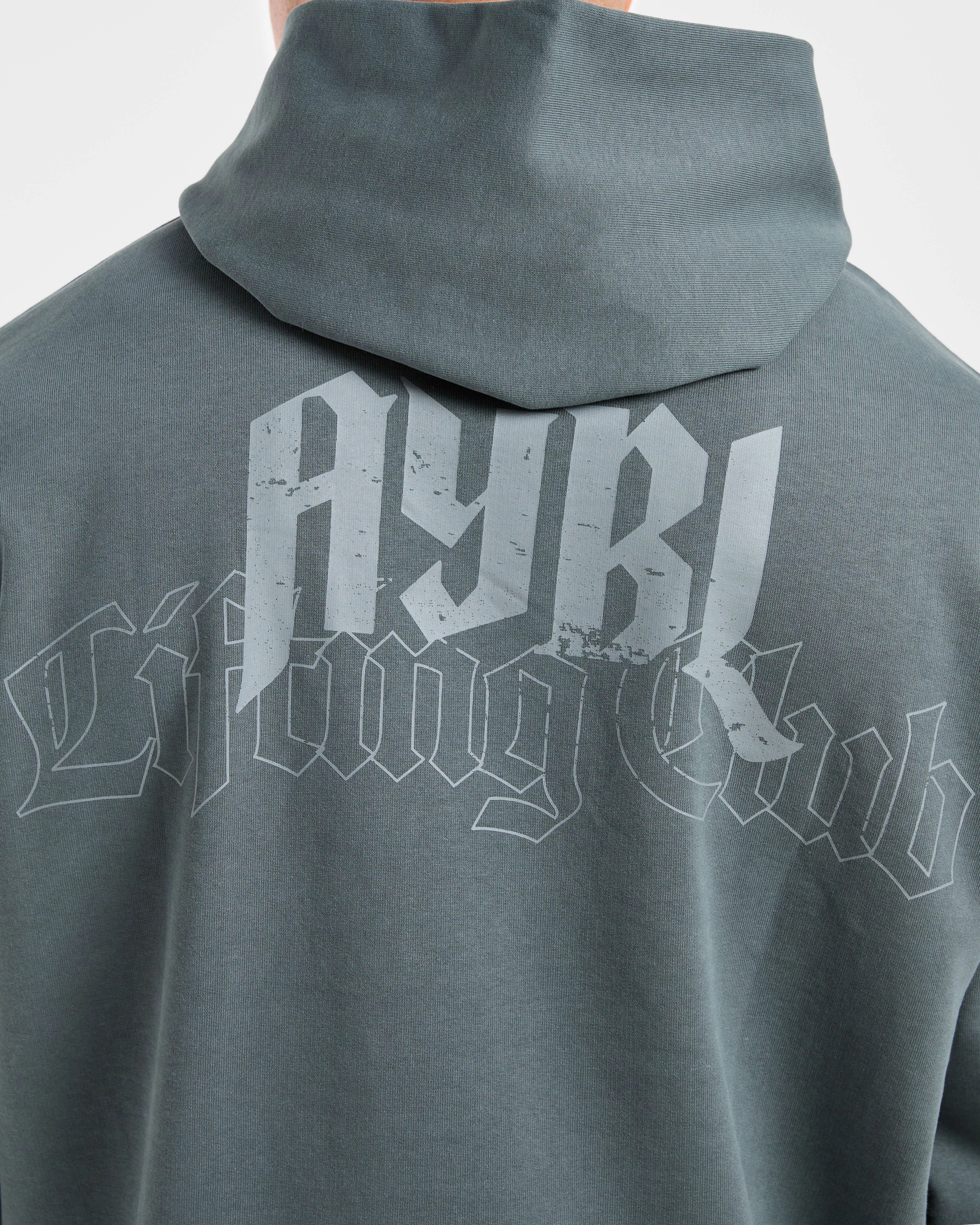 Lifting Club Gothic Oversized Hoodie - Iron Slate sold by AYBL product image thumbnail 5