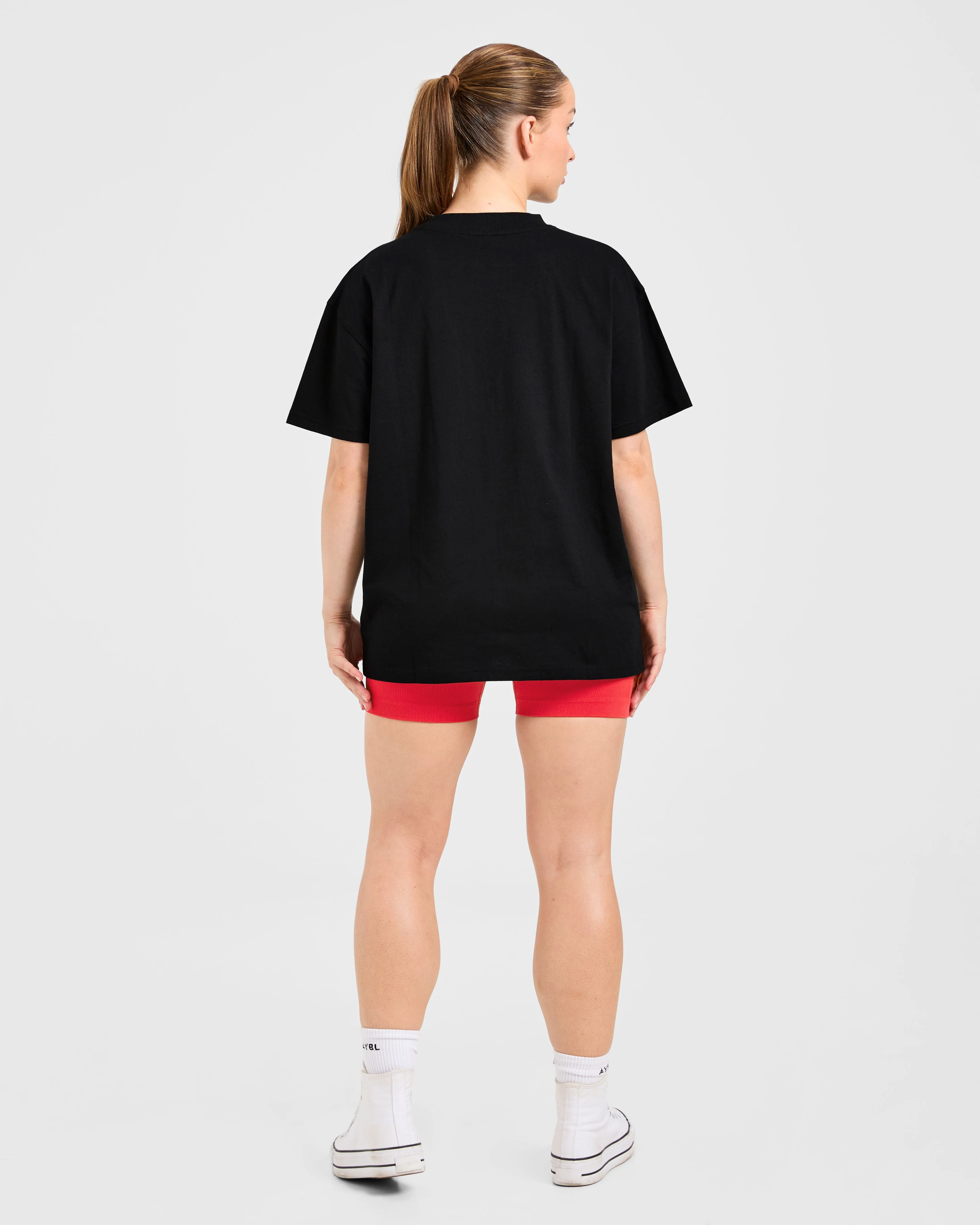 Sports Club Gothic Oversized T Shirt - Black/Red sold by AYBL product image thumbnail 4