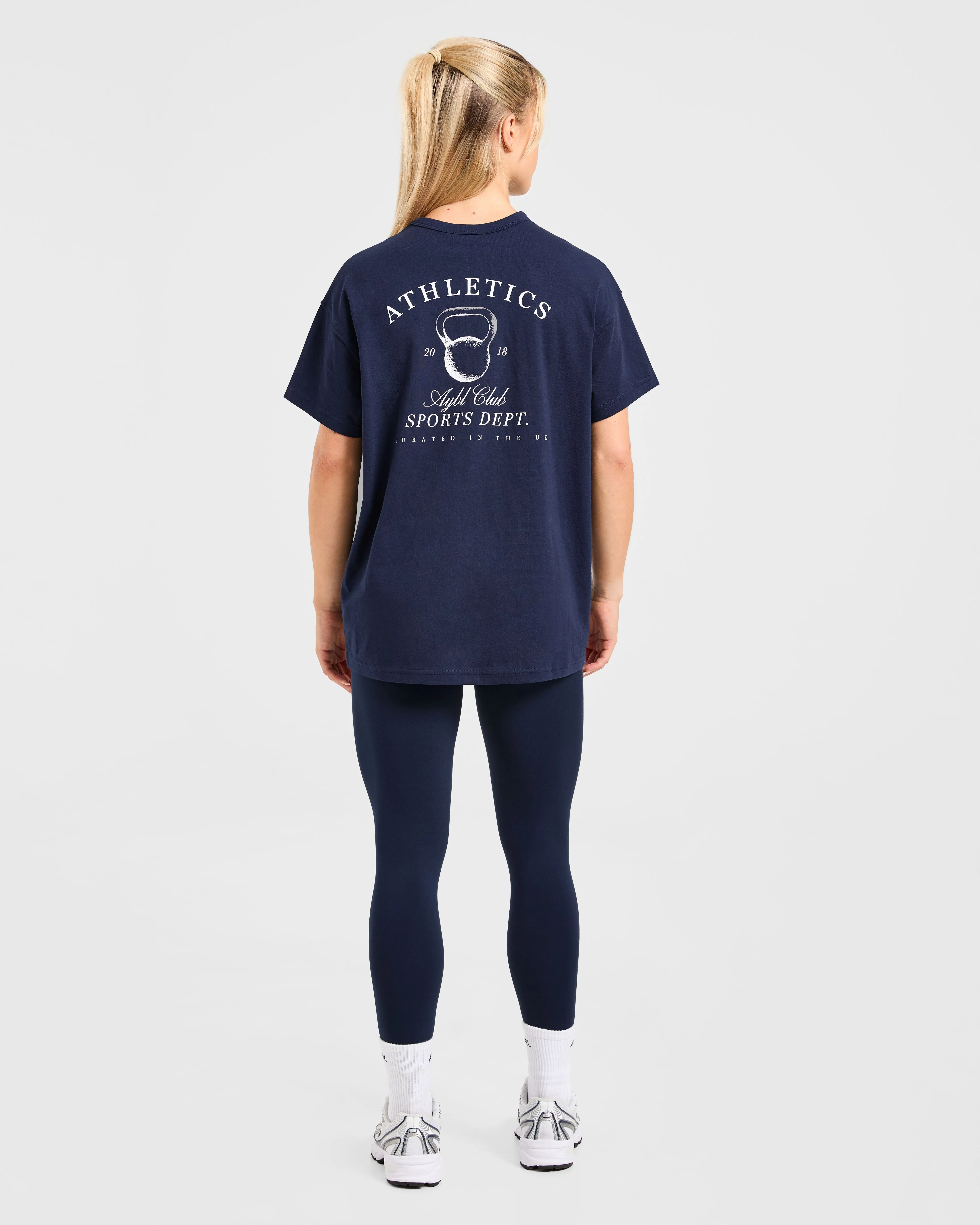 Athletics Sport Dept Oversized T Shirt - Navy sold by AYBL product image thumbnail 4
