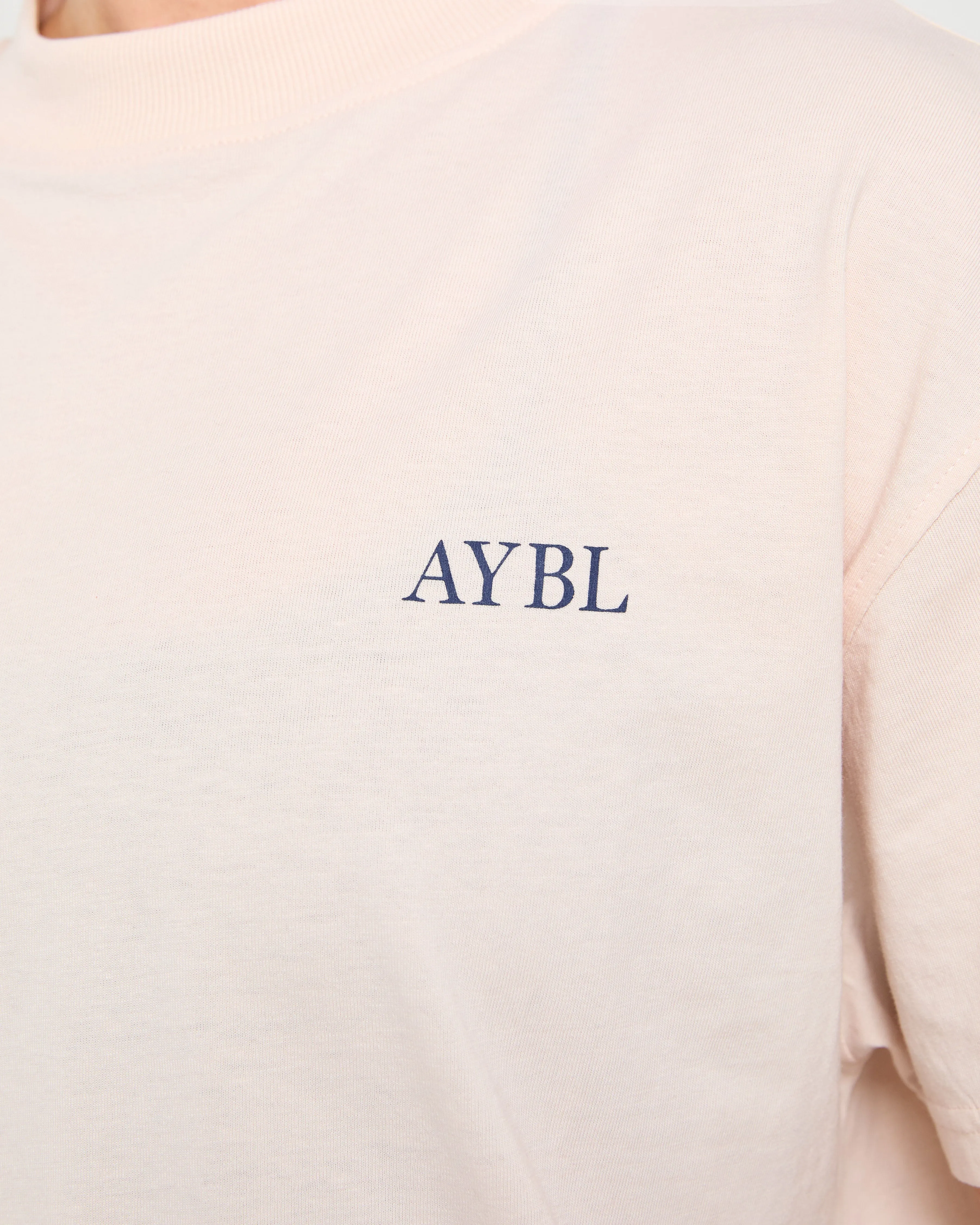 Body, Mind, You Oversized T Shirt - Peach/Navy sold by AYBL product image thumbnail 5