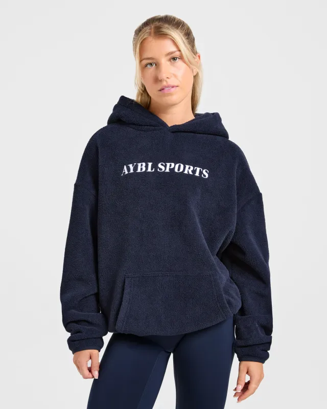 AYBL Sports Oversized Fleece Hoodie - Navy sold by AYBL