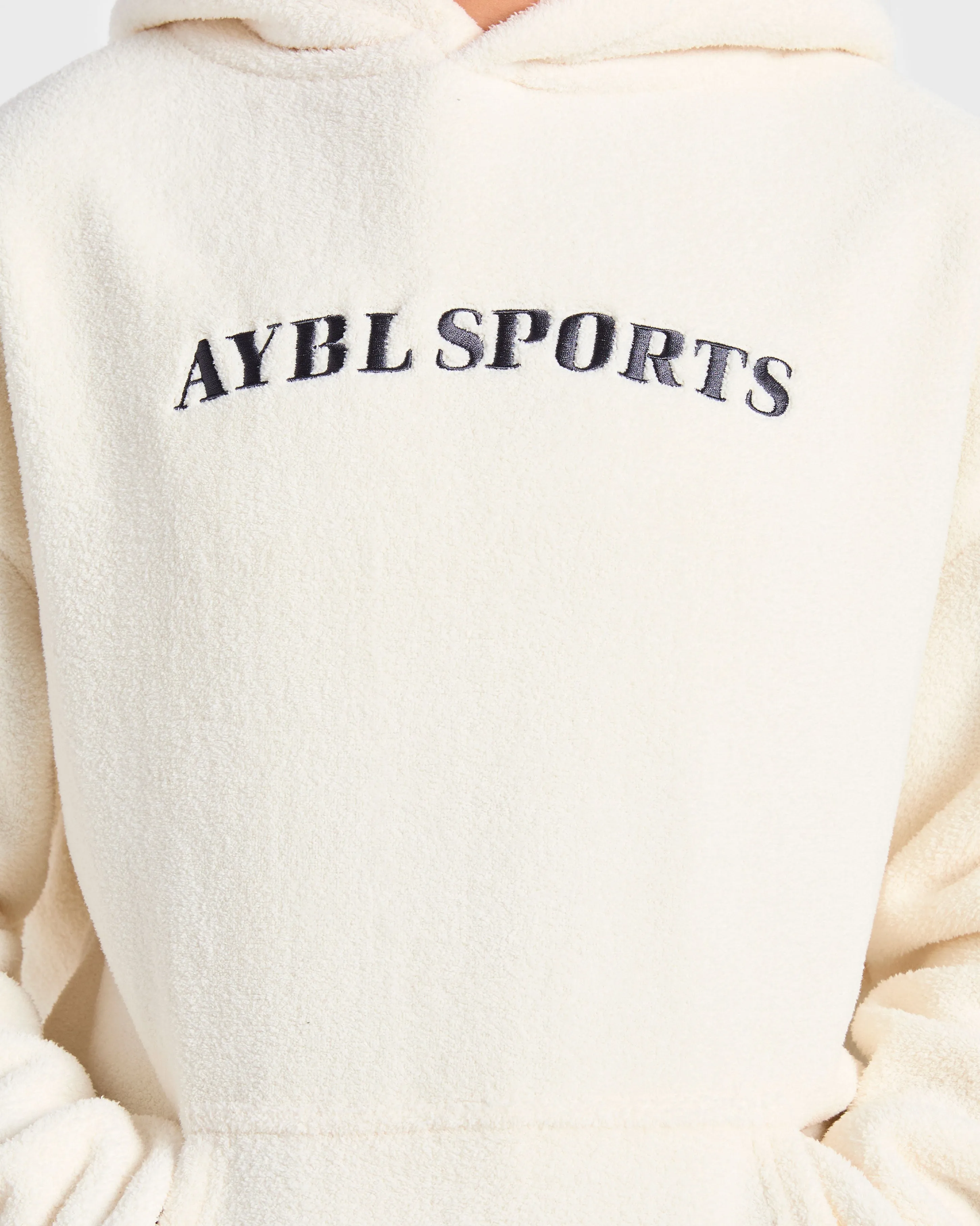 AYBL Sports Oversized Fleece Hoodie - Cream sold by AYBL product image thumbnail 5