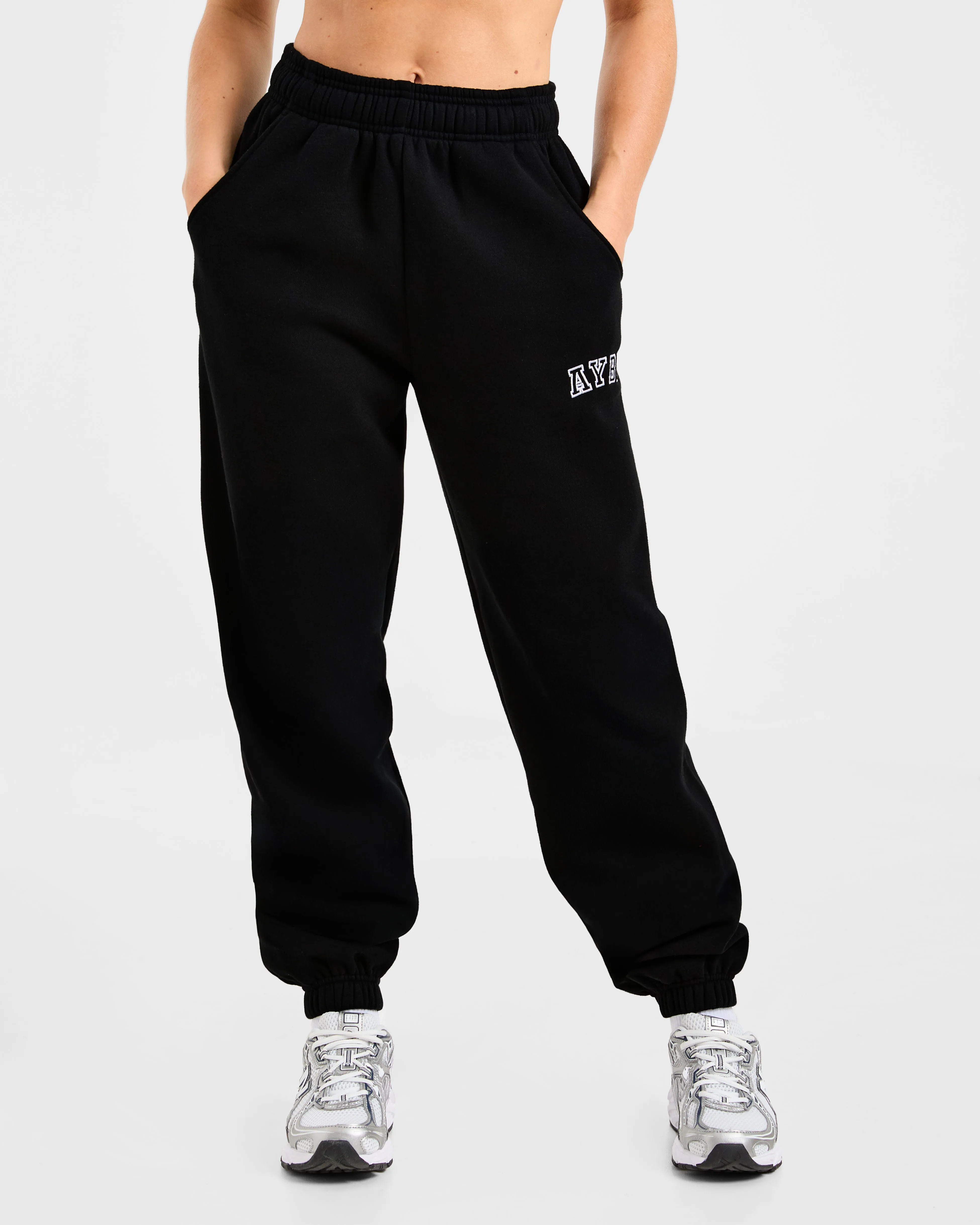 Varsity 2.0 Oversized Joggers - Black sold by AYBL