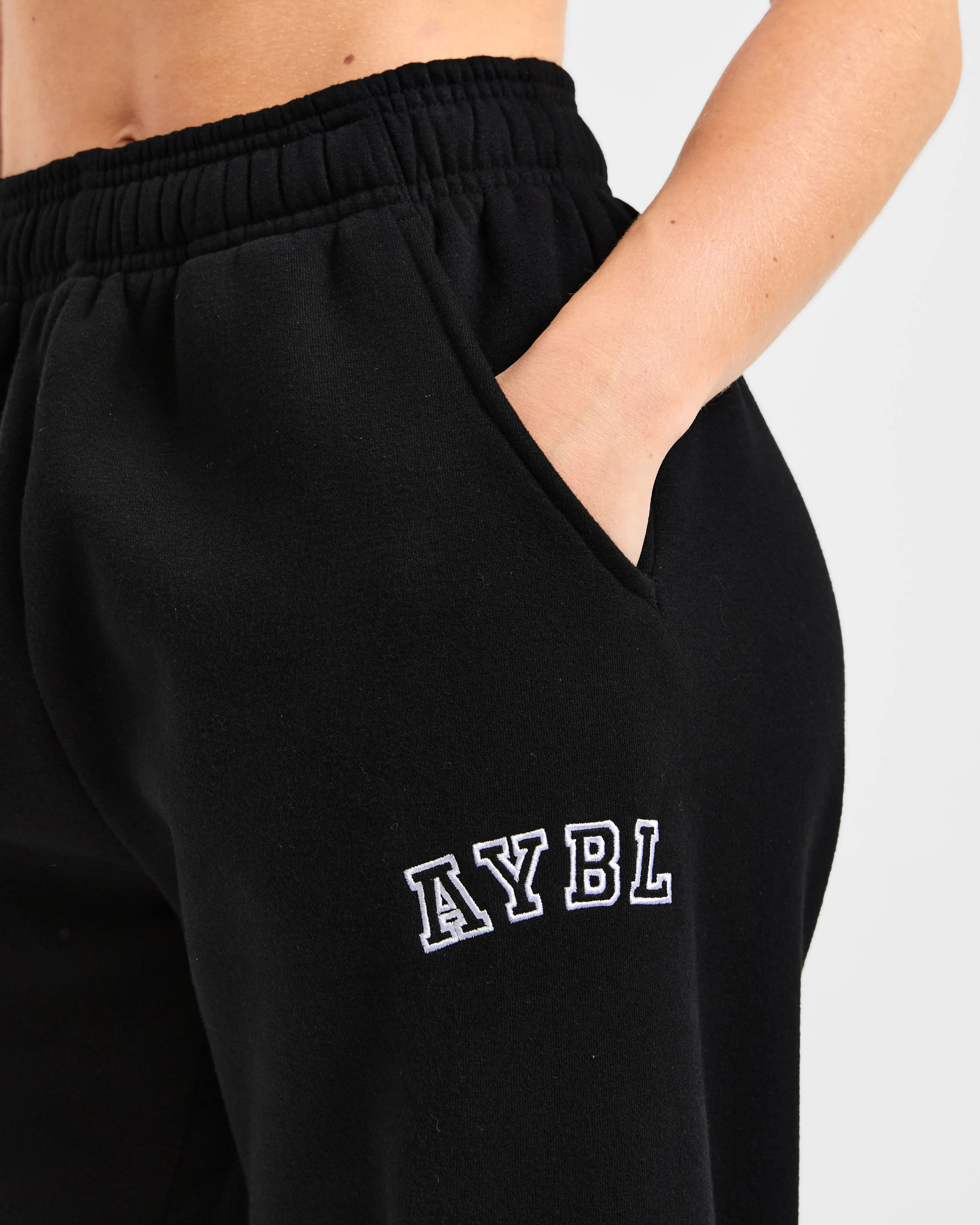 Varsity 2.0 Oversized Joggers - Black sold by AYBL product image thumbnail 5
