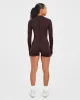 Empower Seamless Full Zip Jacket - Cocoa Brown sold by AYBL