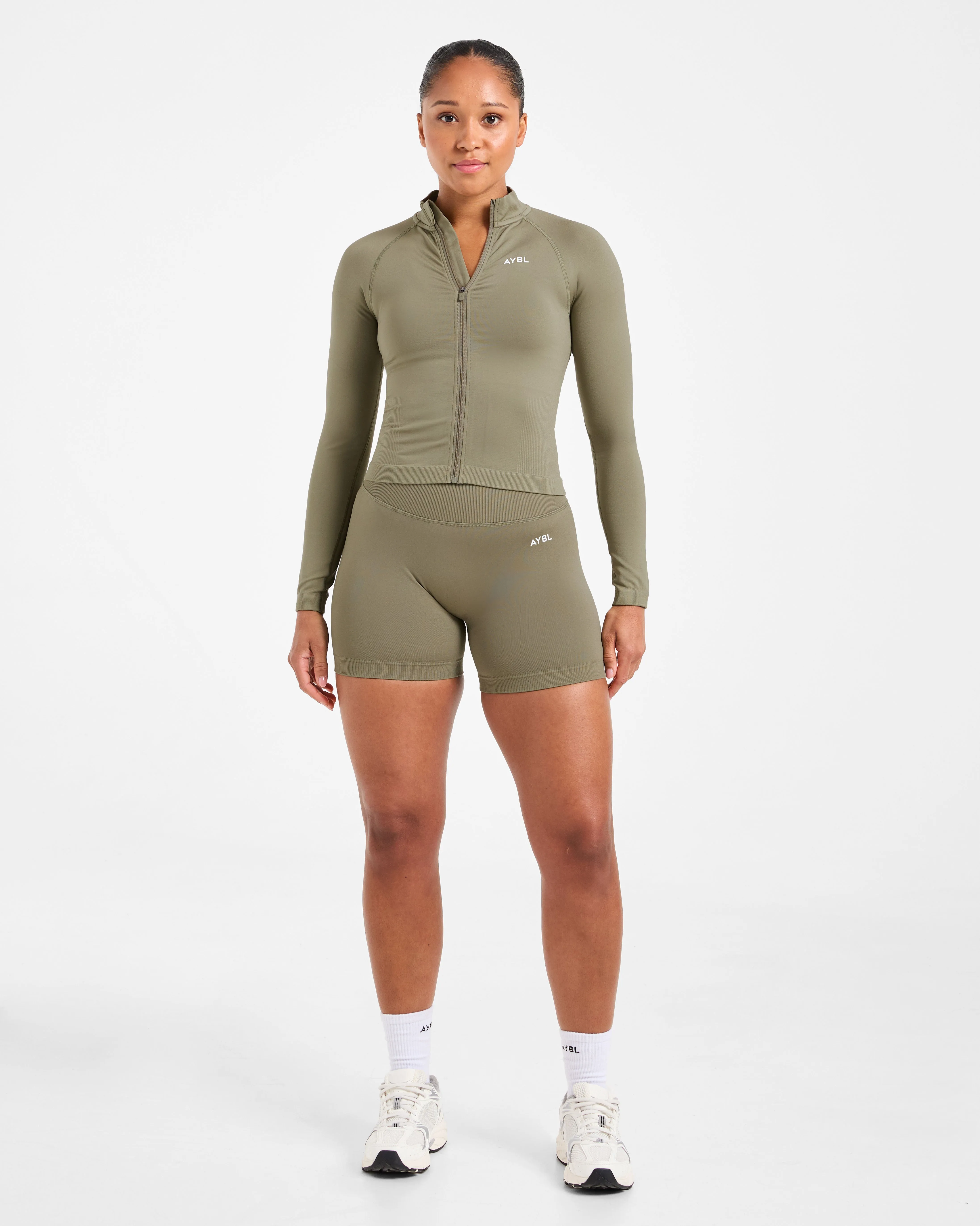 Adapt Seamless Jacket - Muted Olive sold by AYBL product image thumbnail 3