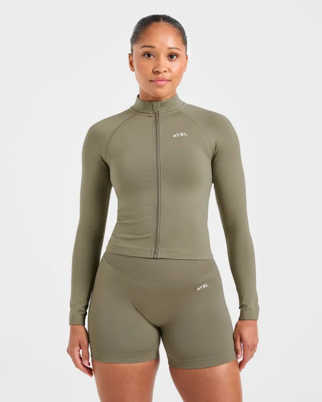 Adapt Seamless Jacket - Muted Olive sold by AYBL