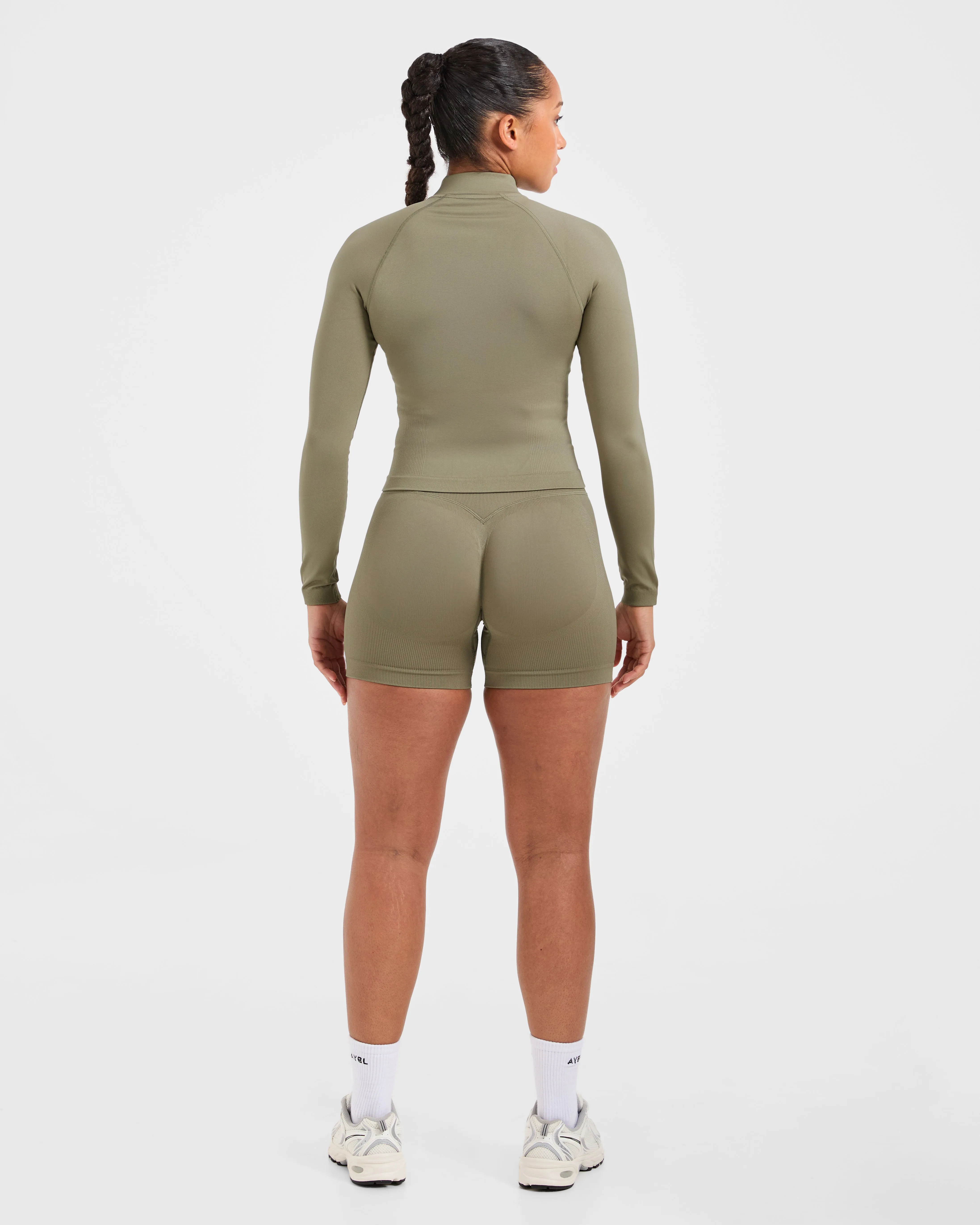 Adapt Seamless Jacket - Muted Olive sold by AYBL product image thumbnail 4