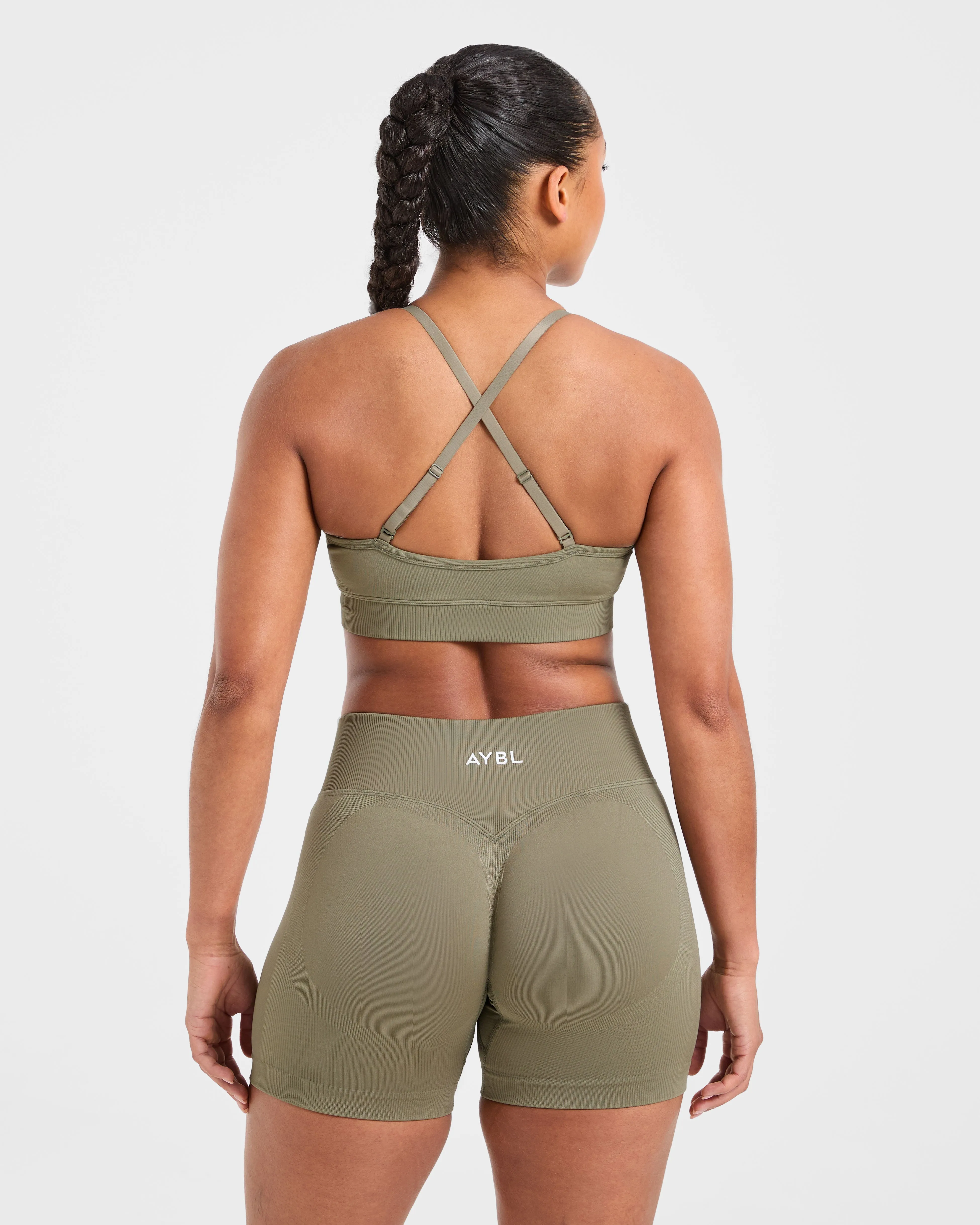 Adapt Seamless Sports Bra - Muted Olive sold by AYBL product image thumbnail 2