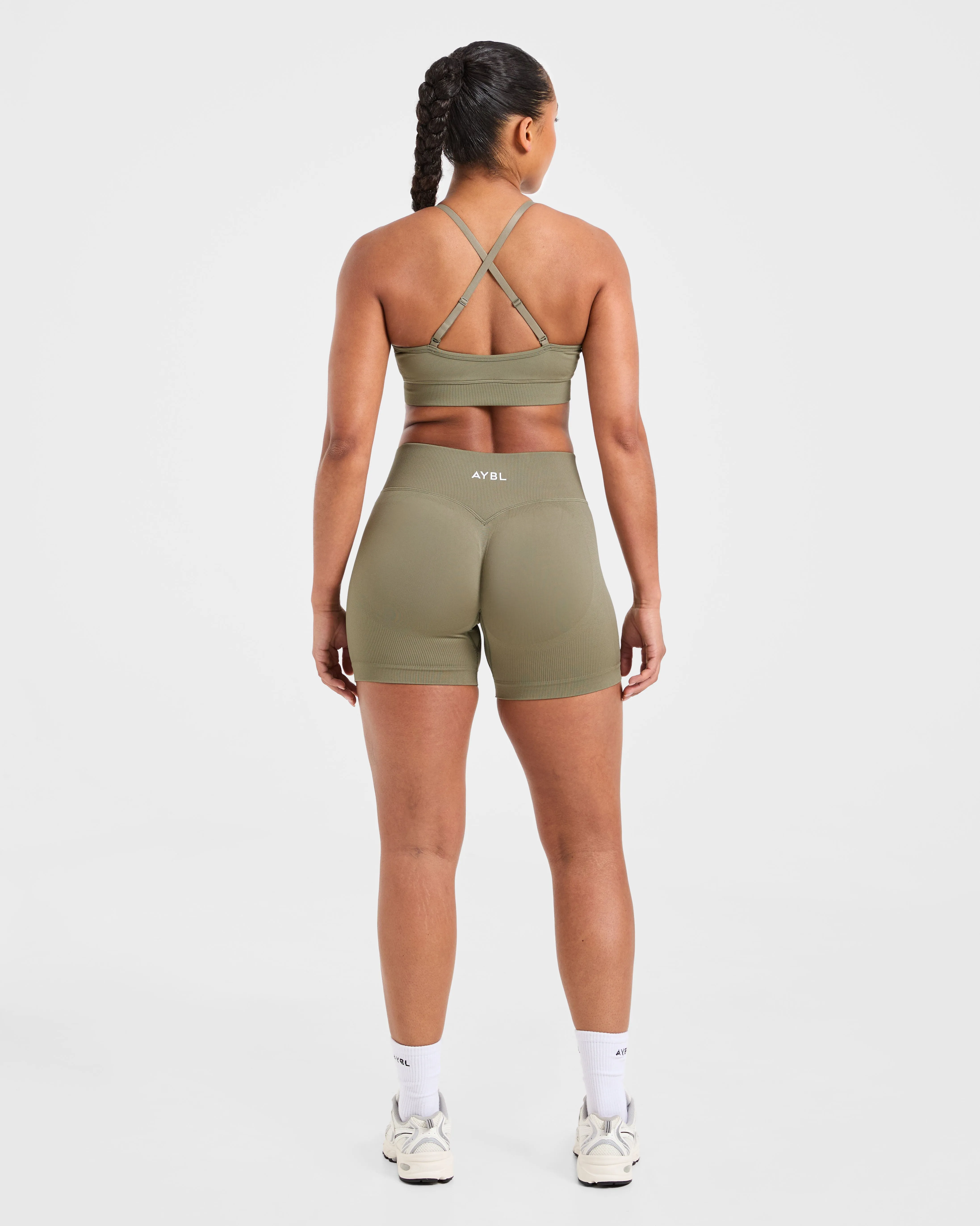 Adapt Seamless Sports Bra - Muted Olive sold by AYBL product image thumbnail 4