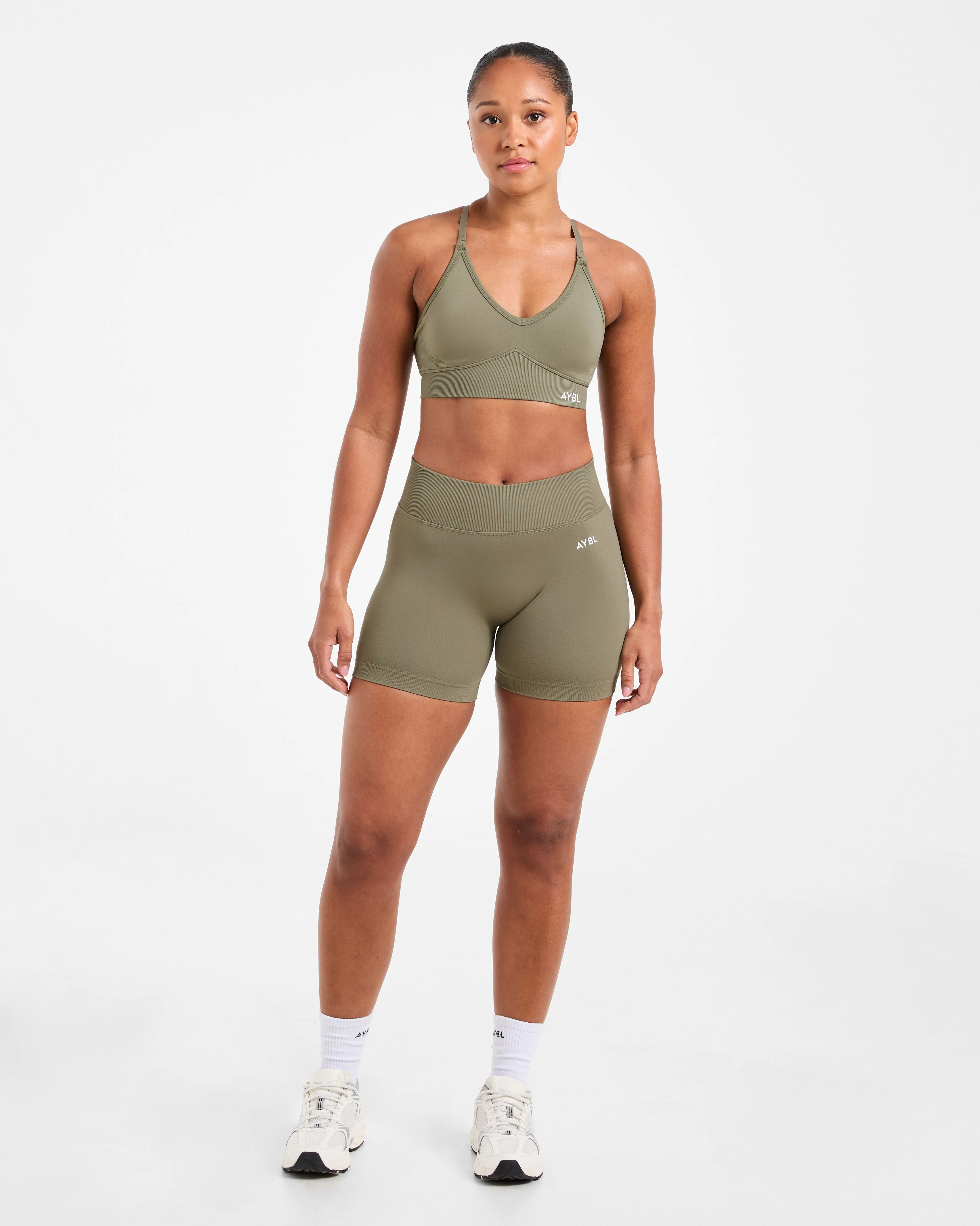 Adapt Seamless Shorts - Muted Olive sold by AYBL product image thumbnail 3