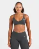 Adapt Seamless Strappy Sports Bra - Dark Charcoal sold by AYBL