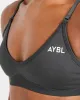 Adapt Seamless Strappy Sports Bra - Dark Charcoal sold by AYBL
