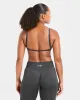 Adapt Seamless Strappy Sports Bra - Dark Charcoal sold by AYBL